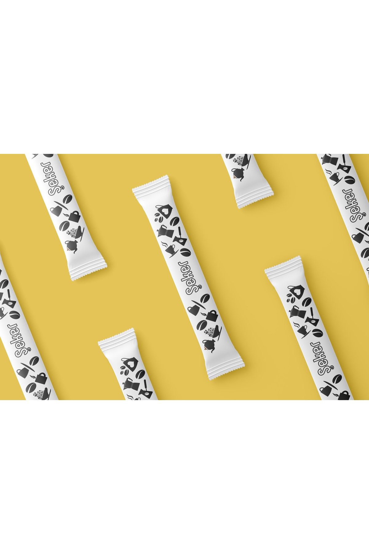 Stick Şeker Beyaz Baskılı 1000 Adet 3gr. - 3kg.