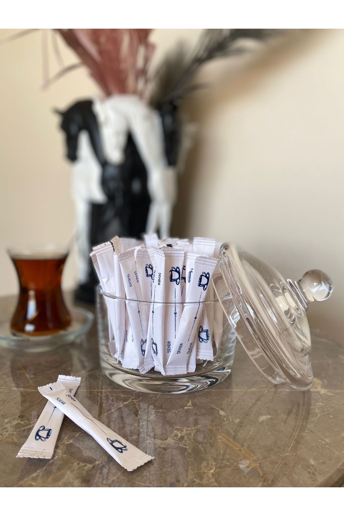 Alazpack Stick Şeker Beyaz Baskılı 3gr 3000 Adet