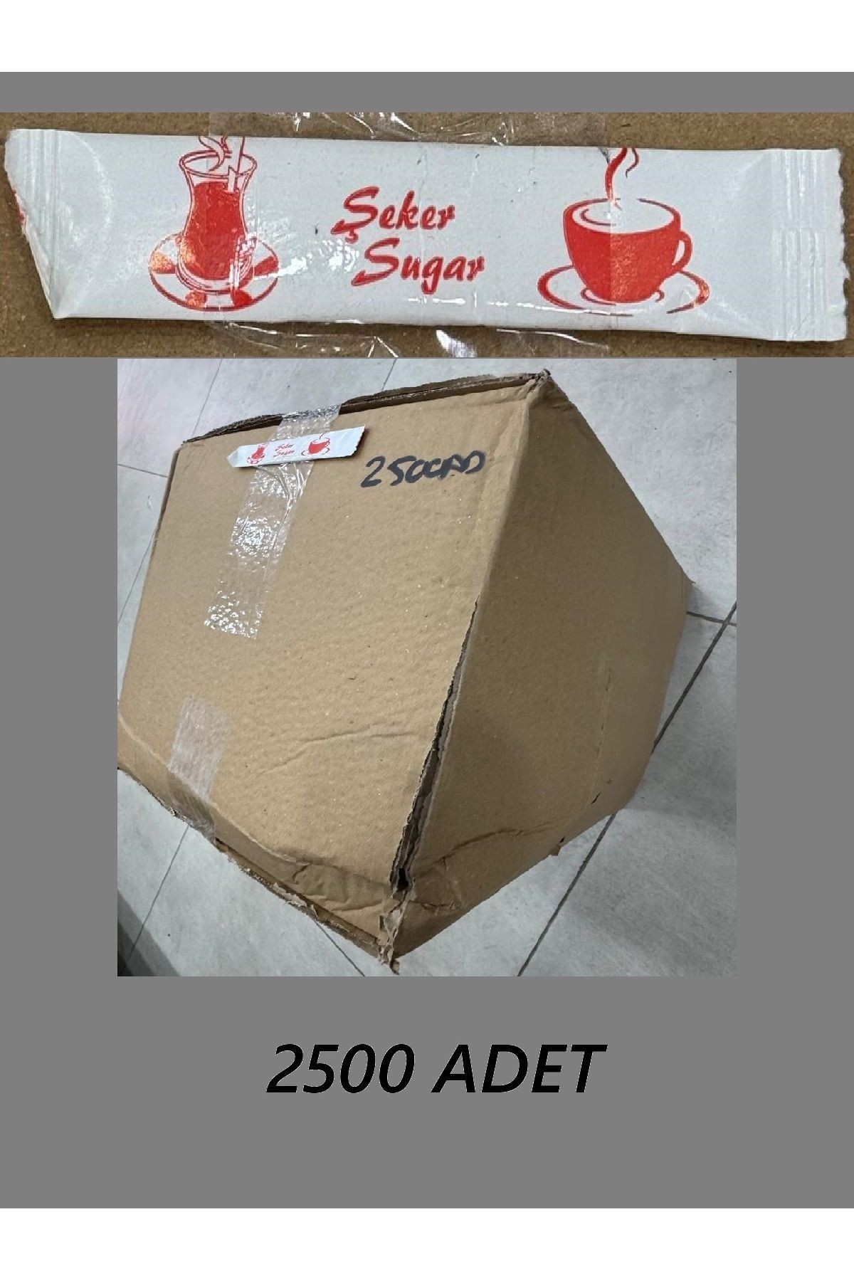 2500 Adet Stick Toz Şeker
