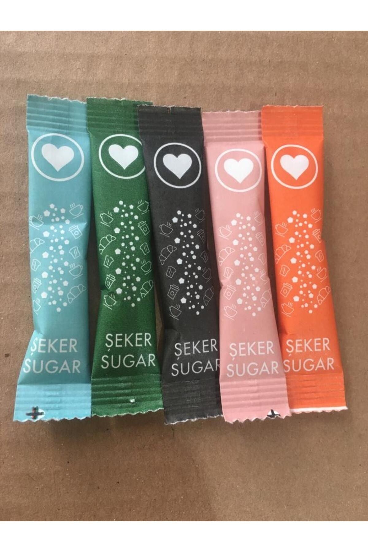 Stick Şeker Toz Şeker 2.5 gr Renkli 400 Adet 1 Kg