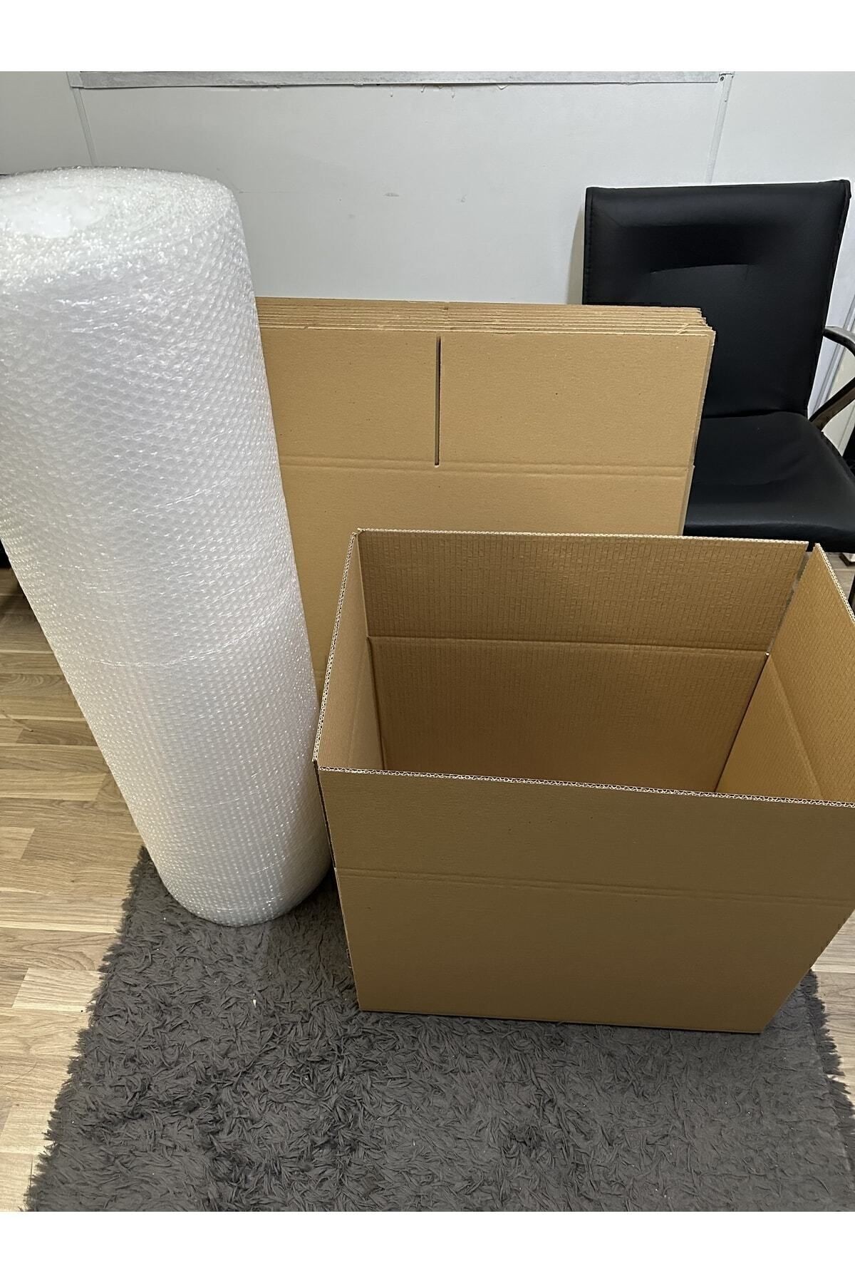 Kutu Boş Karton Koli 60x40x40 Büyük Boy 10 lu Adet, Çift Oluklu Koli