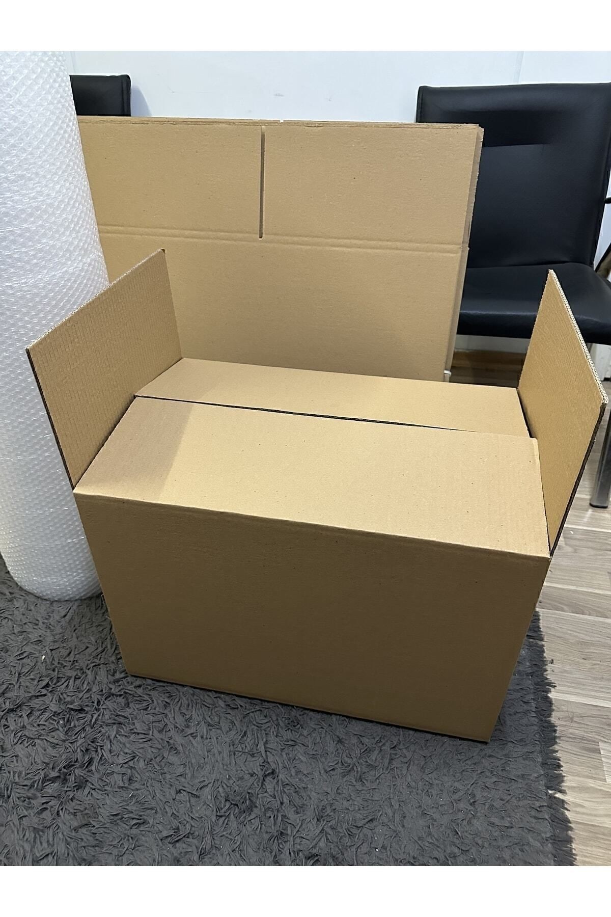 Kutu Boş Karton Koli 60x40x40 Büyük Boy 10 lu Adet, Çift Oluklu Koli