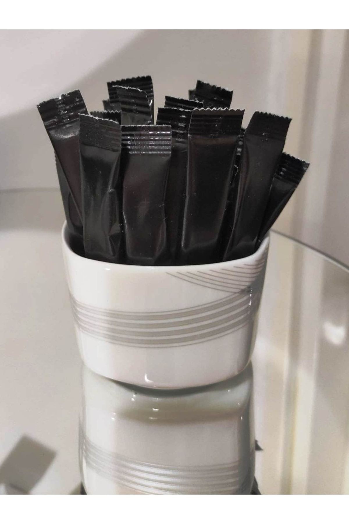 Şeker Stick Siyah Baskısız 1000 Adet 3 Gr. Şeker Stick Siyah Baskısız