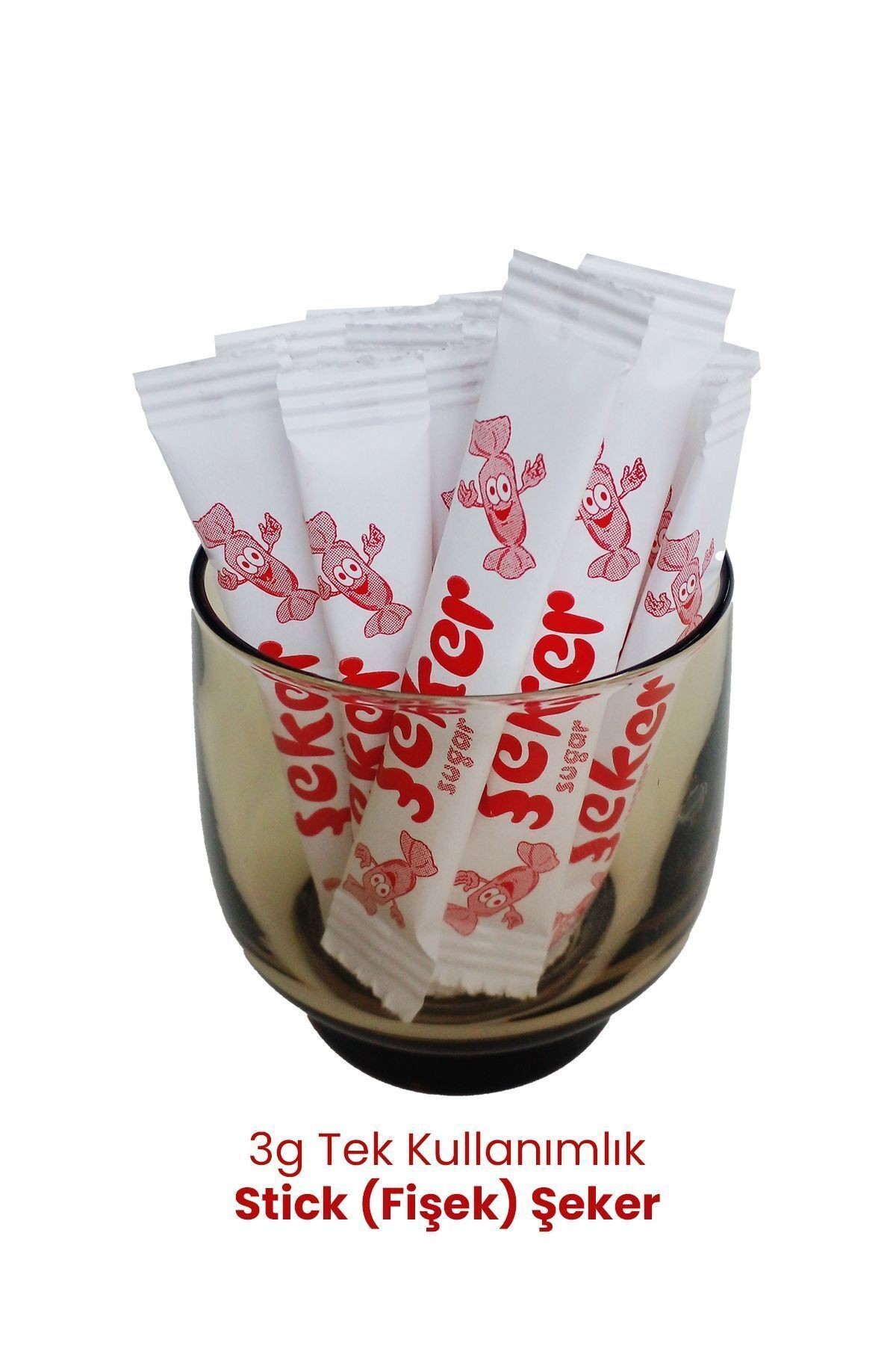 Tek Kullanımlık Stick (Fişek) Şeker 3g - 1000 Adet (Çay Şekeri) Kullan At Toz Şeker