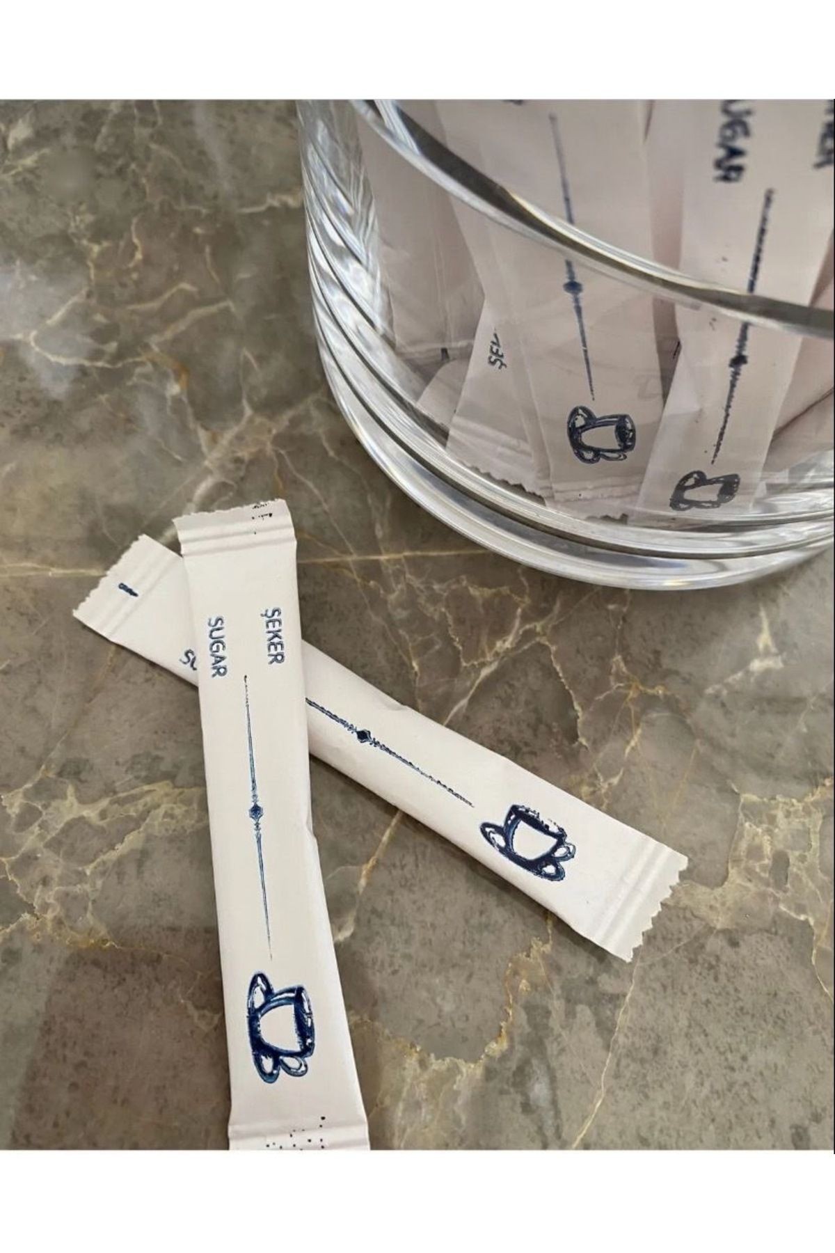Alazpack Stick Şeker Beyaz Baskılı 3gr 3000 Adet