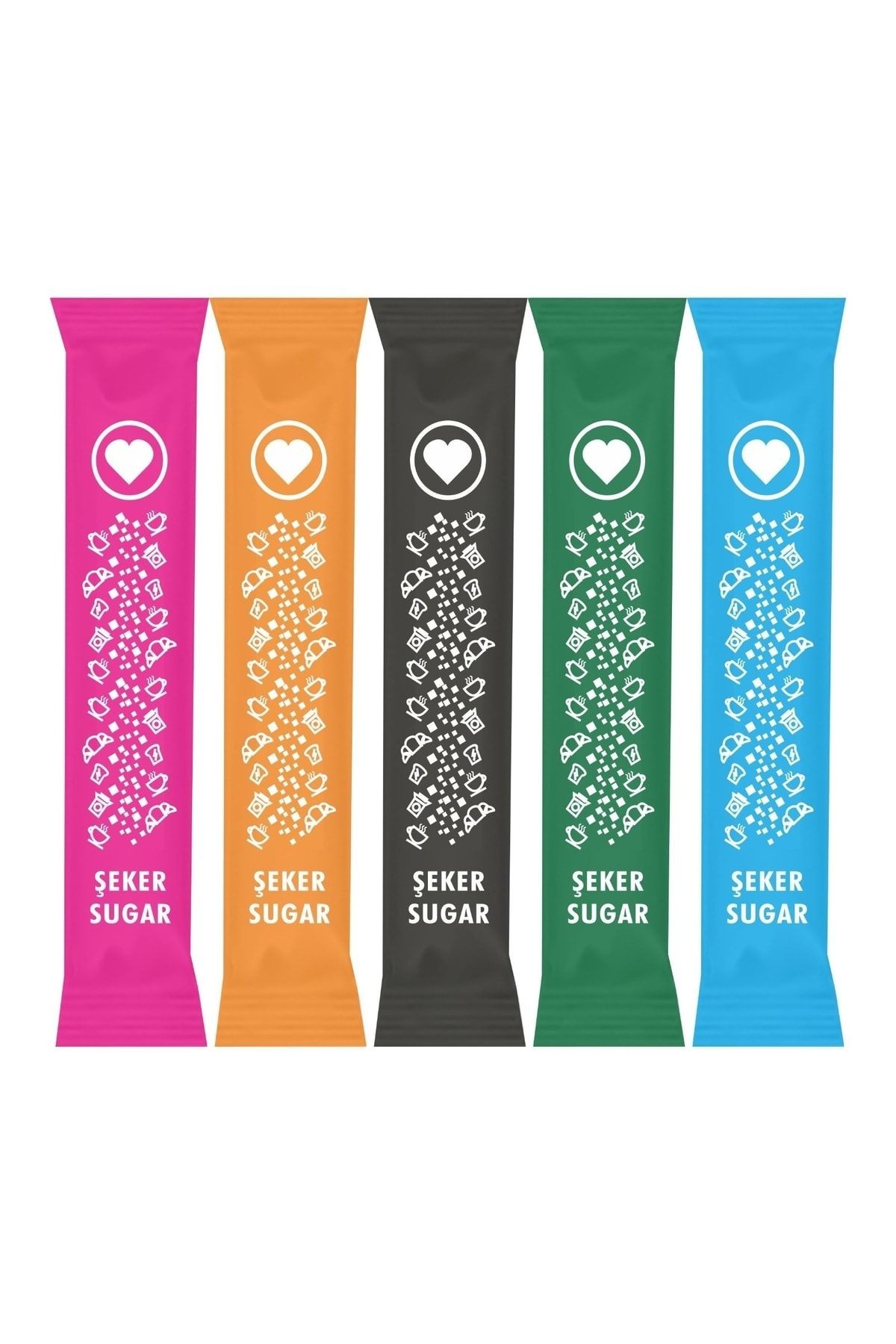 Stick Şeker Toz Şeker 3 gr Renkli 1000 Adet 3 Kg