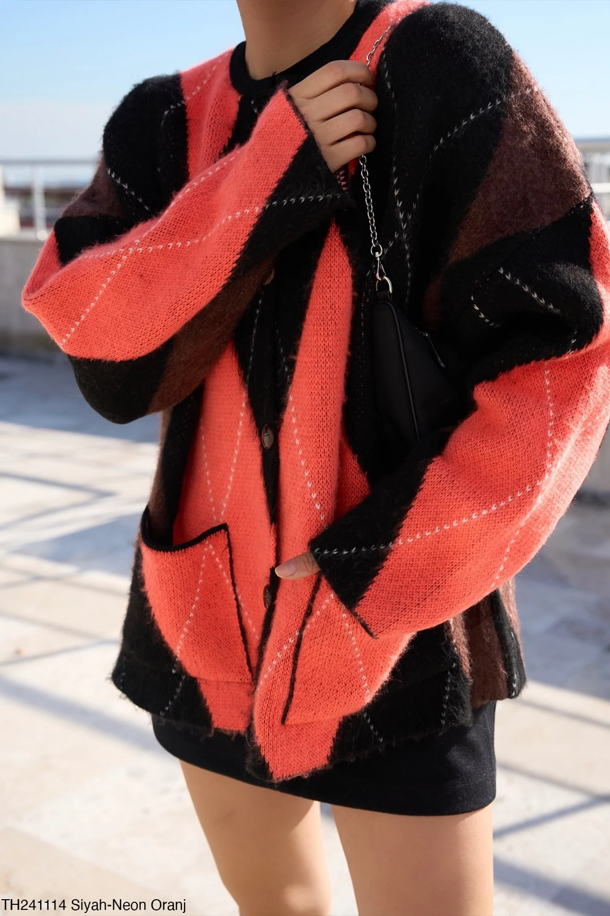 Baklava Desenli Hırka