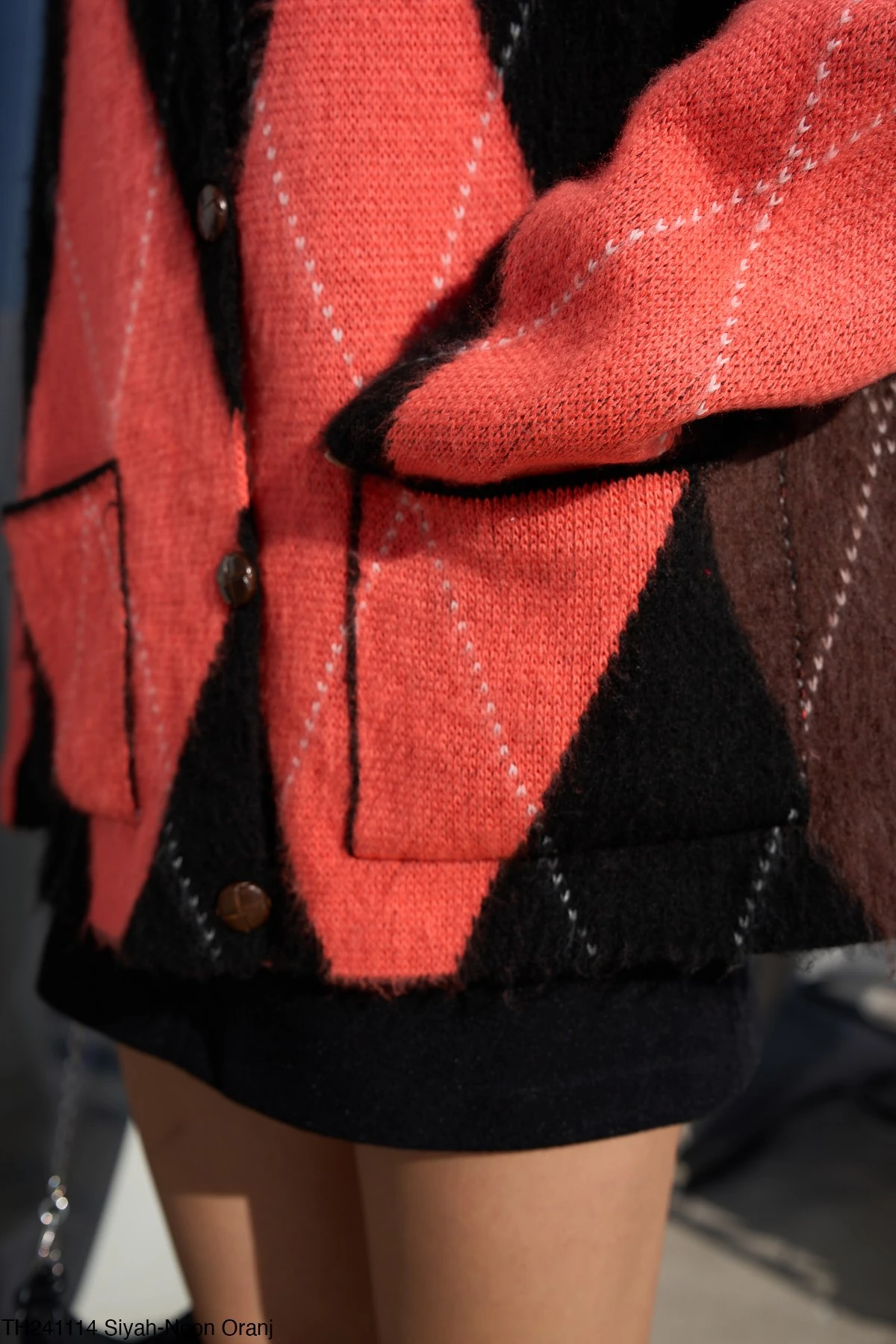 Baklava Desenli Hırka