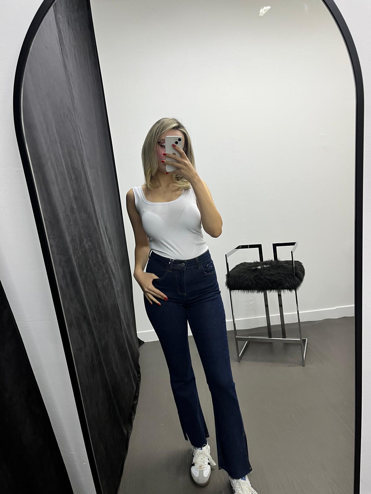 Yüksek Bel Flare Model Jean 