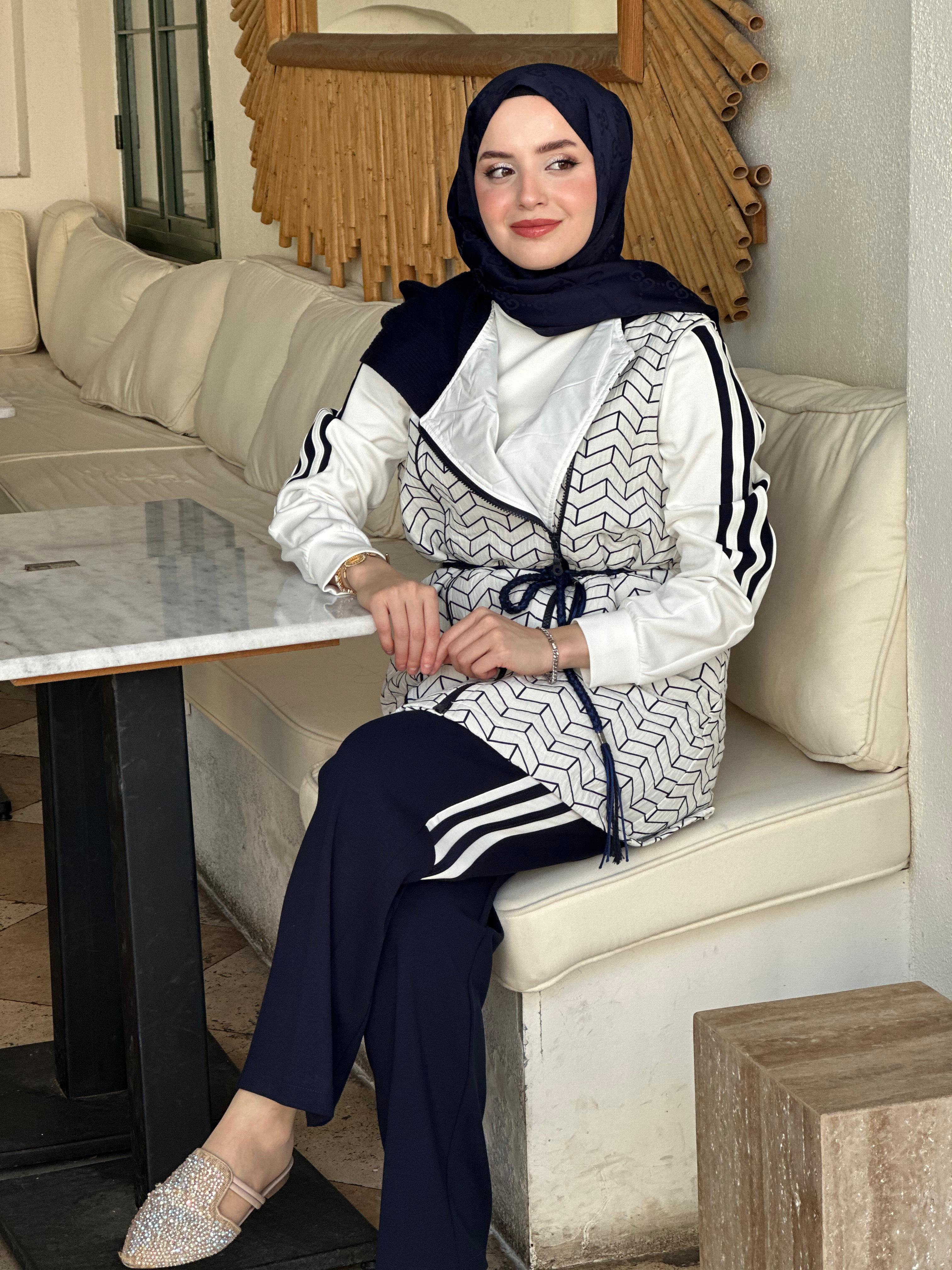 Pureva 2668 Çizgili üçlü Takım
