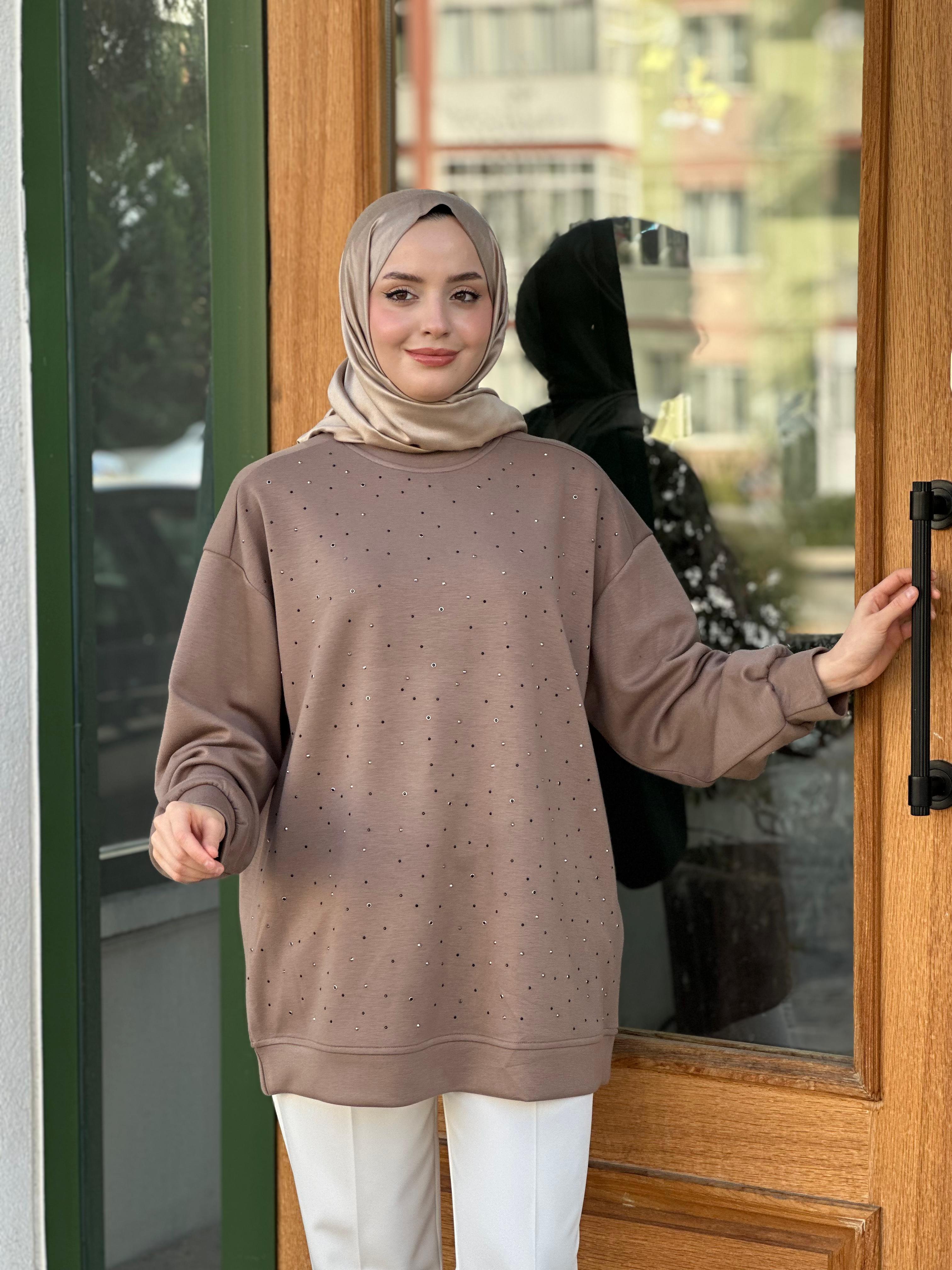 İkoll 16947 Serpme Taş Sweat