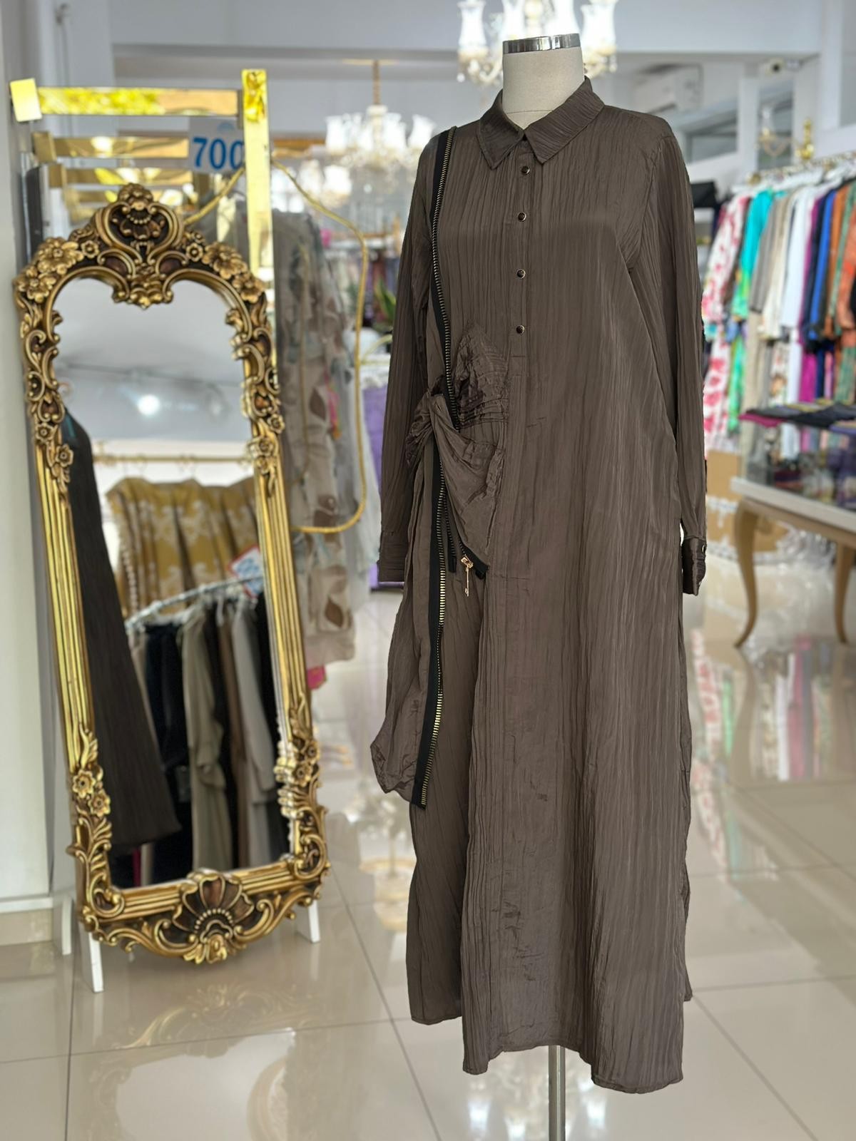 Lissmore 5660 Fermuar Detaylı Elbise