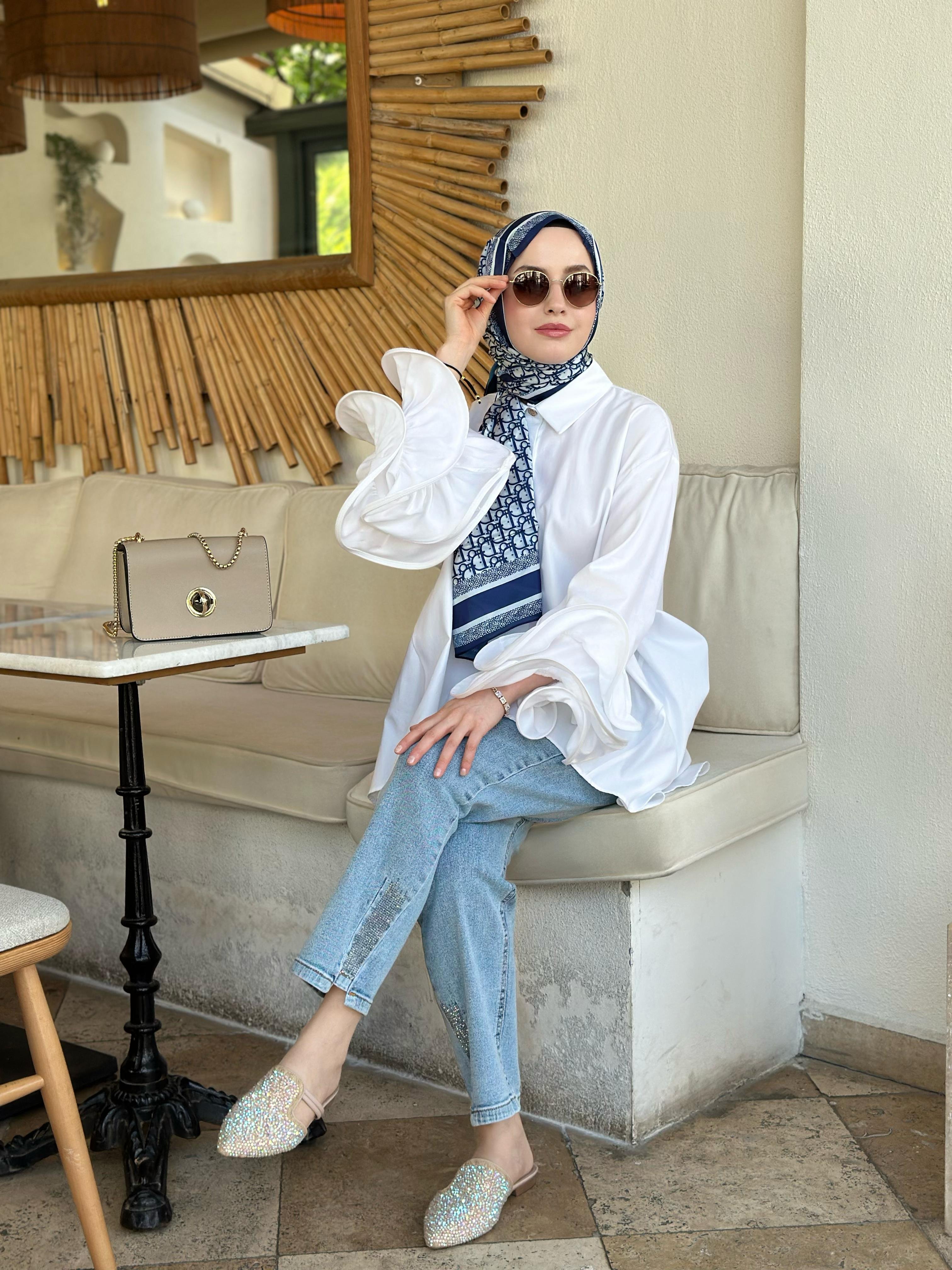 Ghisa 4499 Kolları Volanlı Tunik