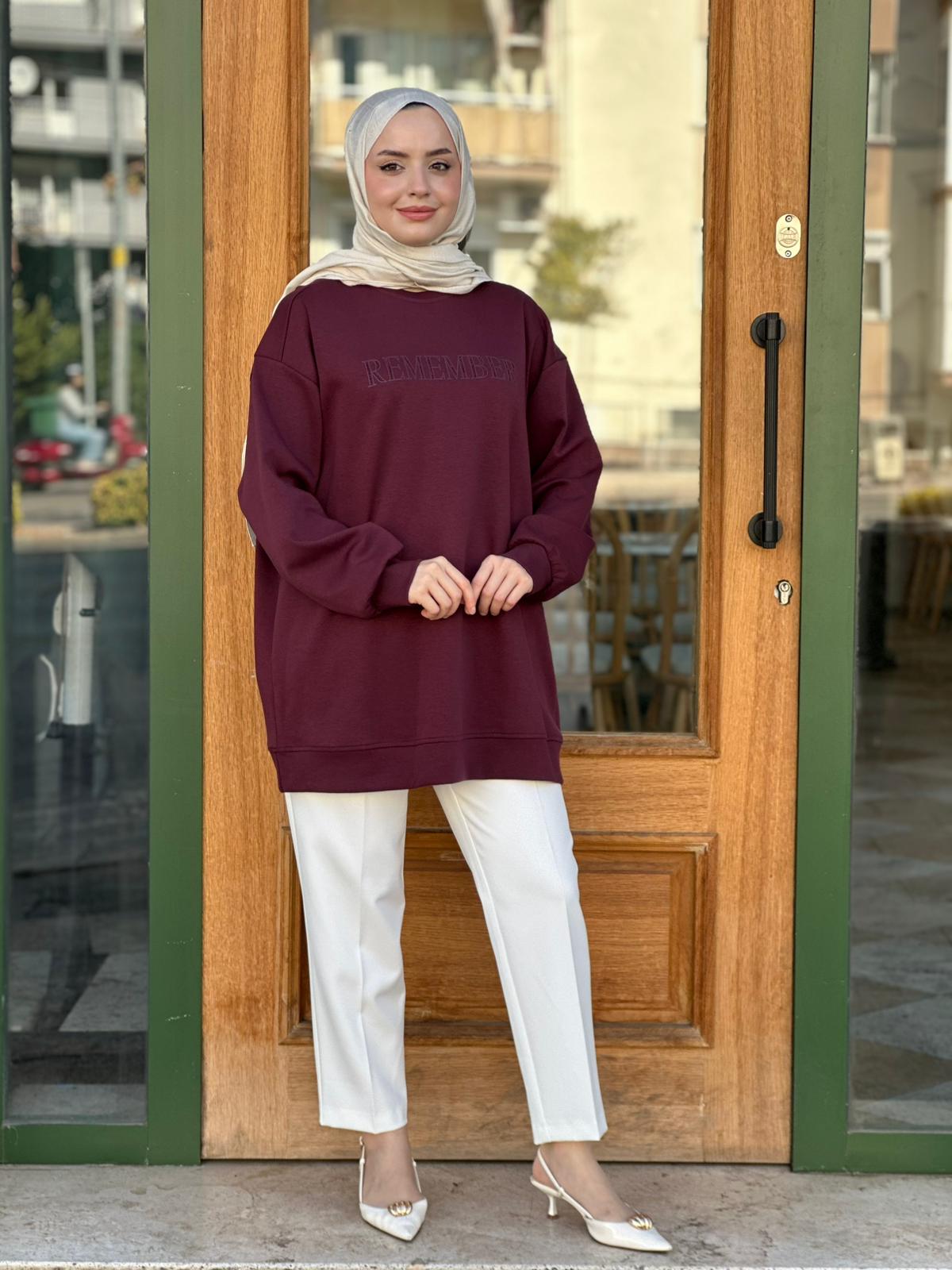 İkoll16847 Remember Sweat - Bordo