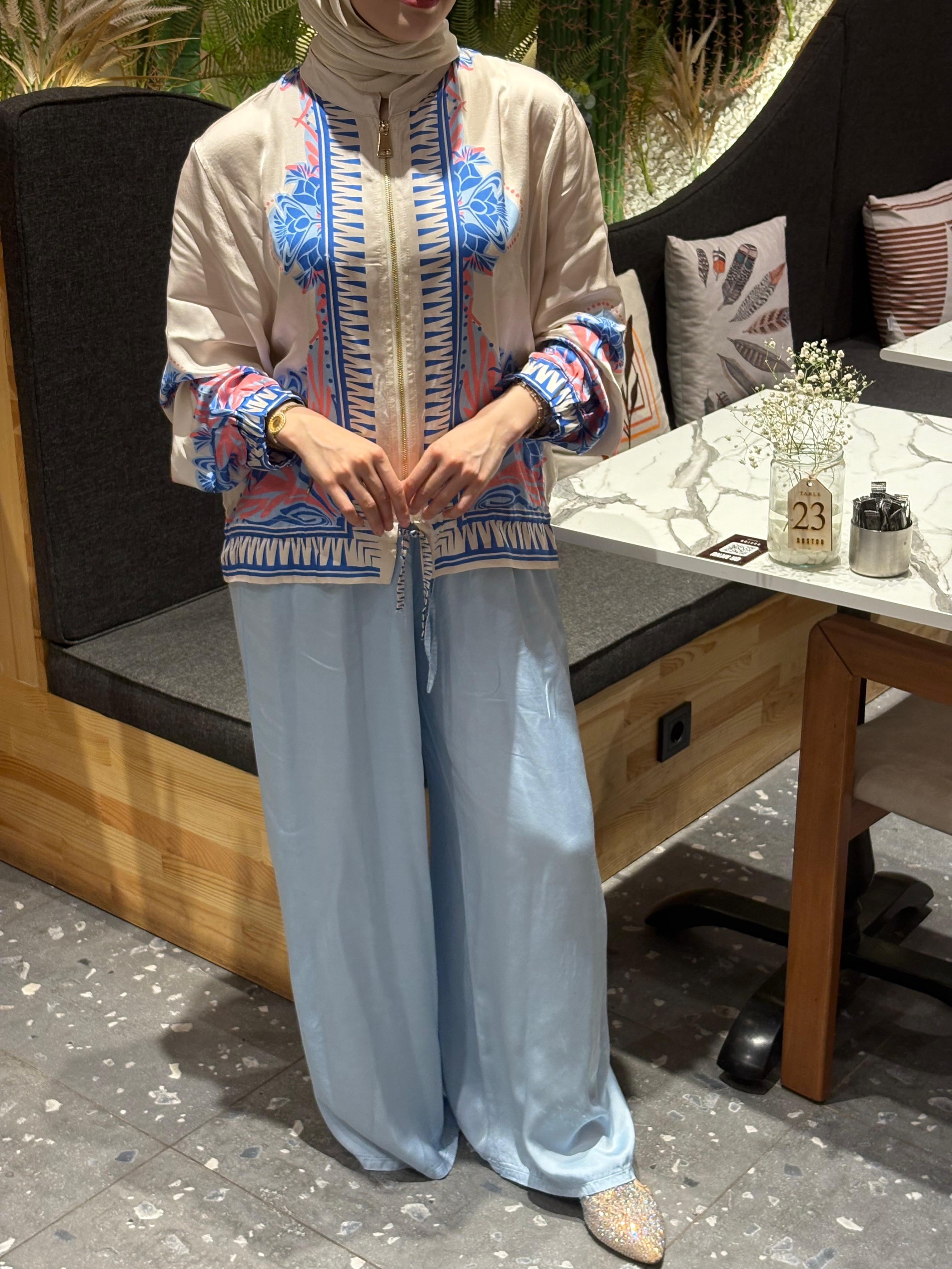 İthal M Saten Fermuarlı Takım