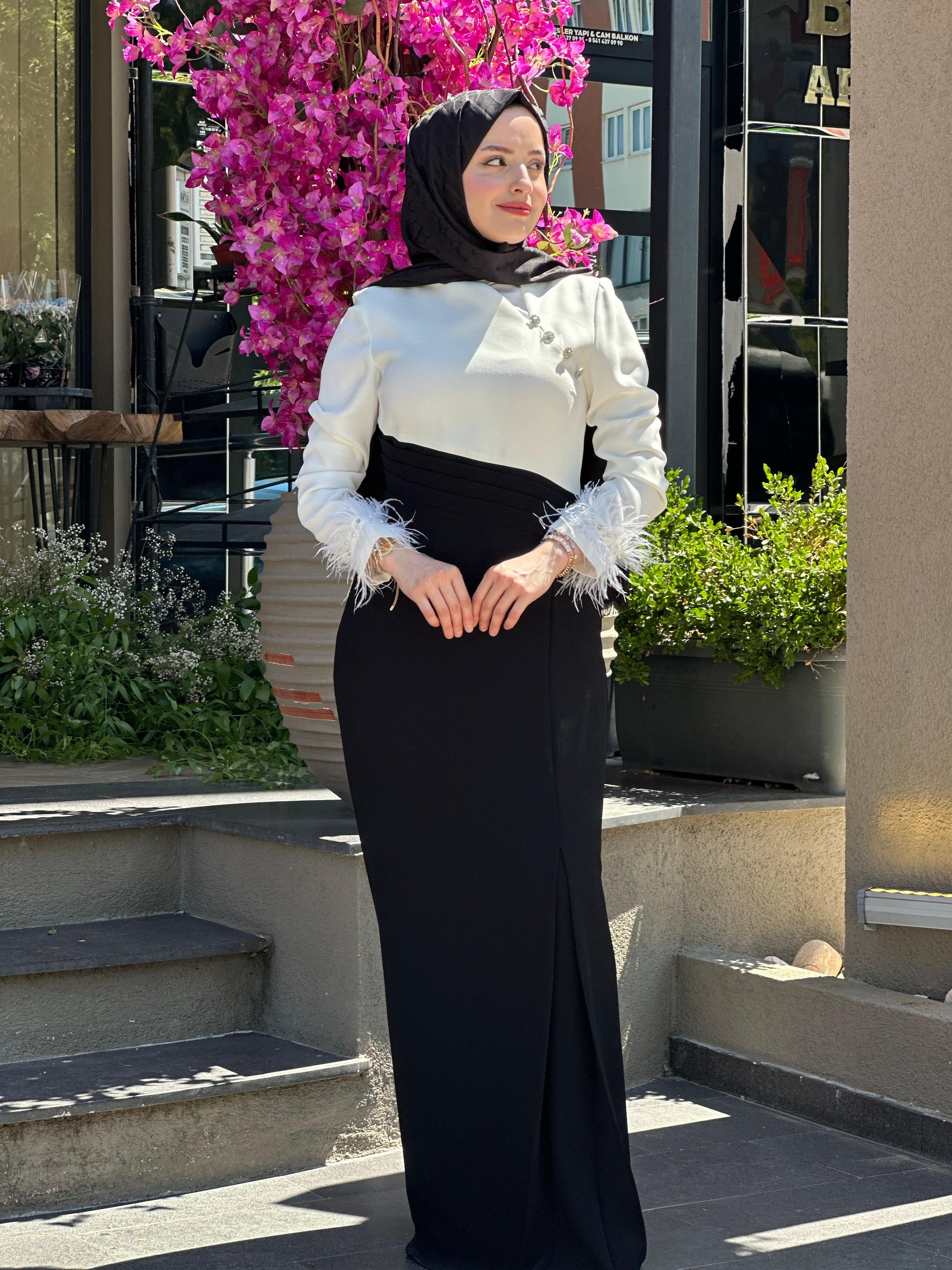 Kolları Tüylü Abiye