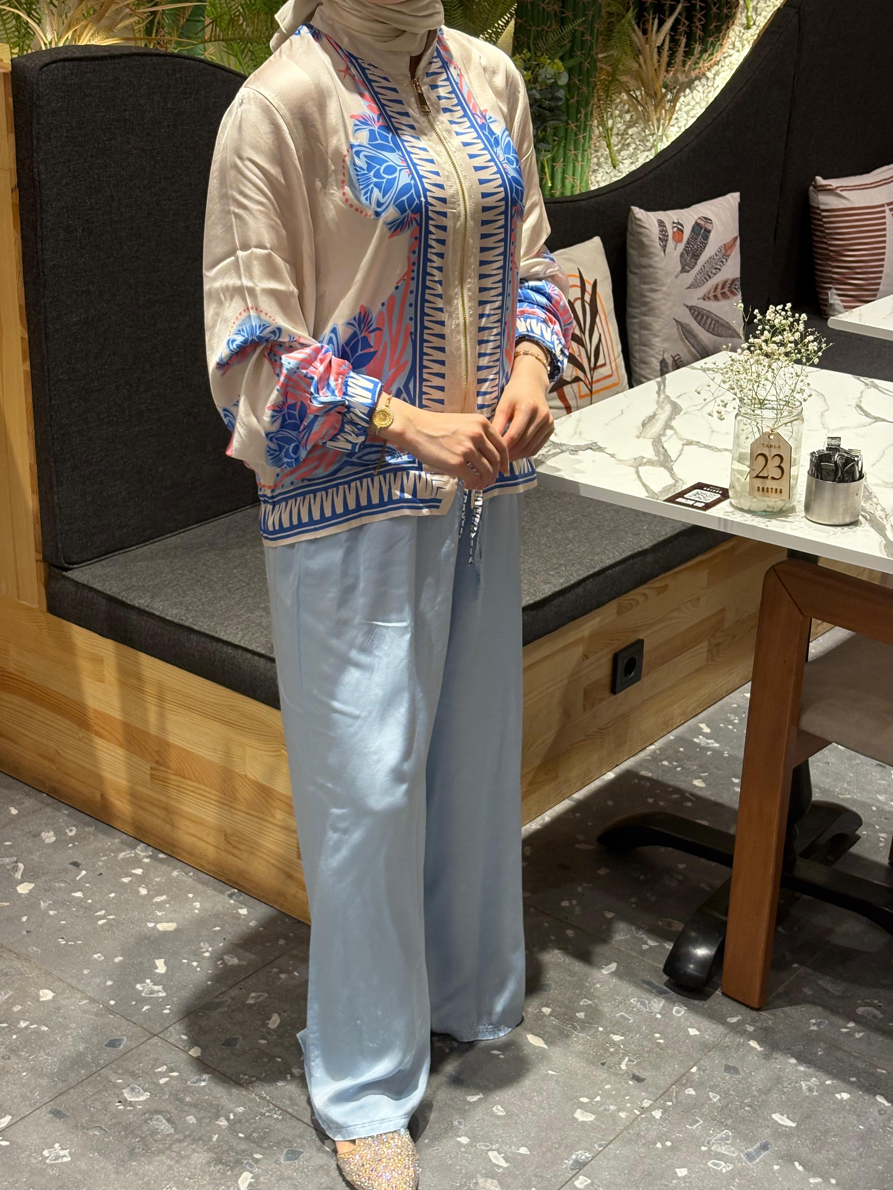 İthal M Saten Fermuarlı Takım