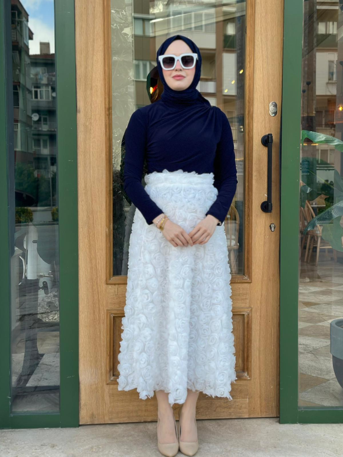 Puane 20628	Gül Etek  - Ekru