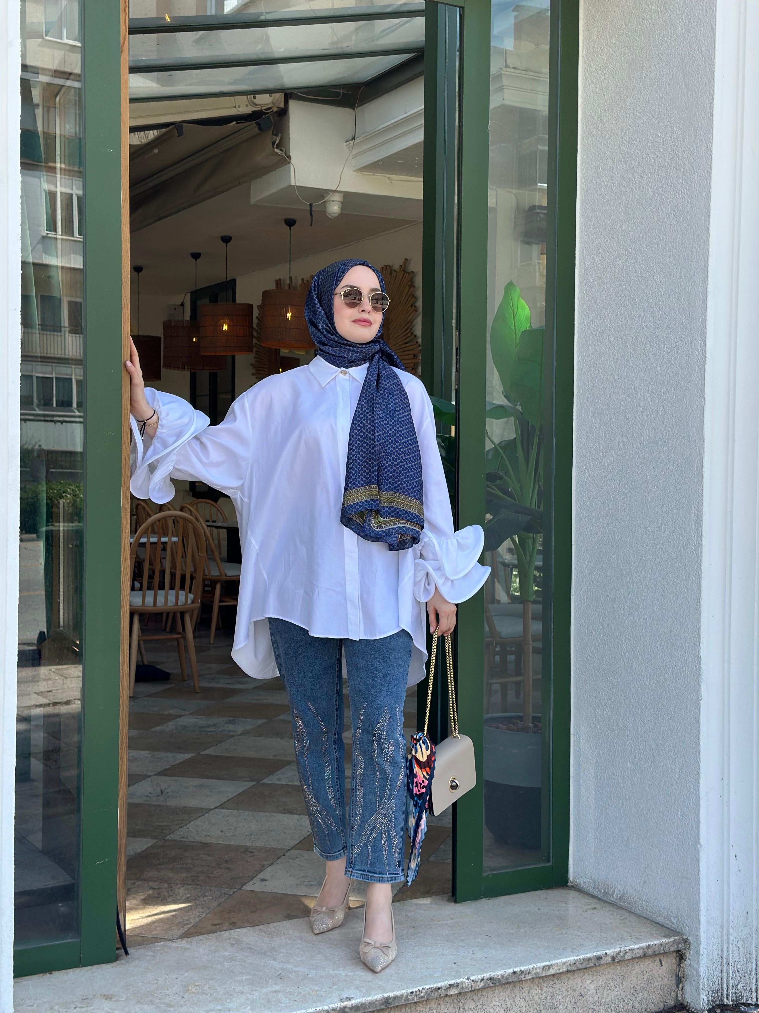 Ghisa 4499 Kolları Volanlı Tunik