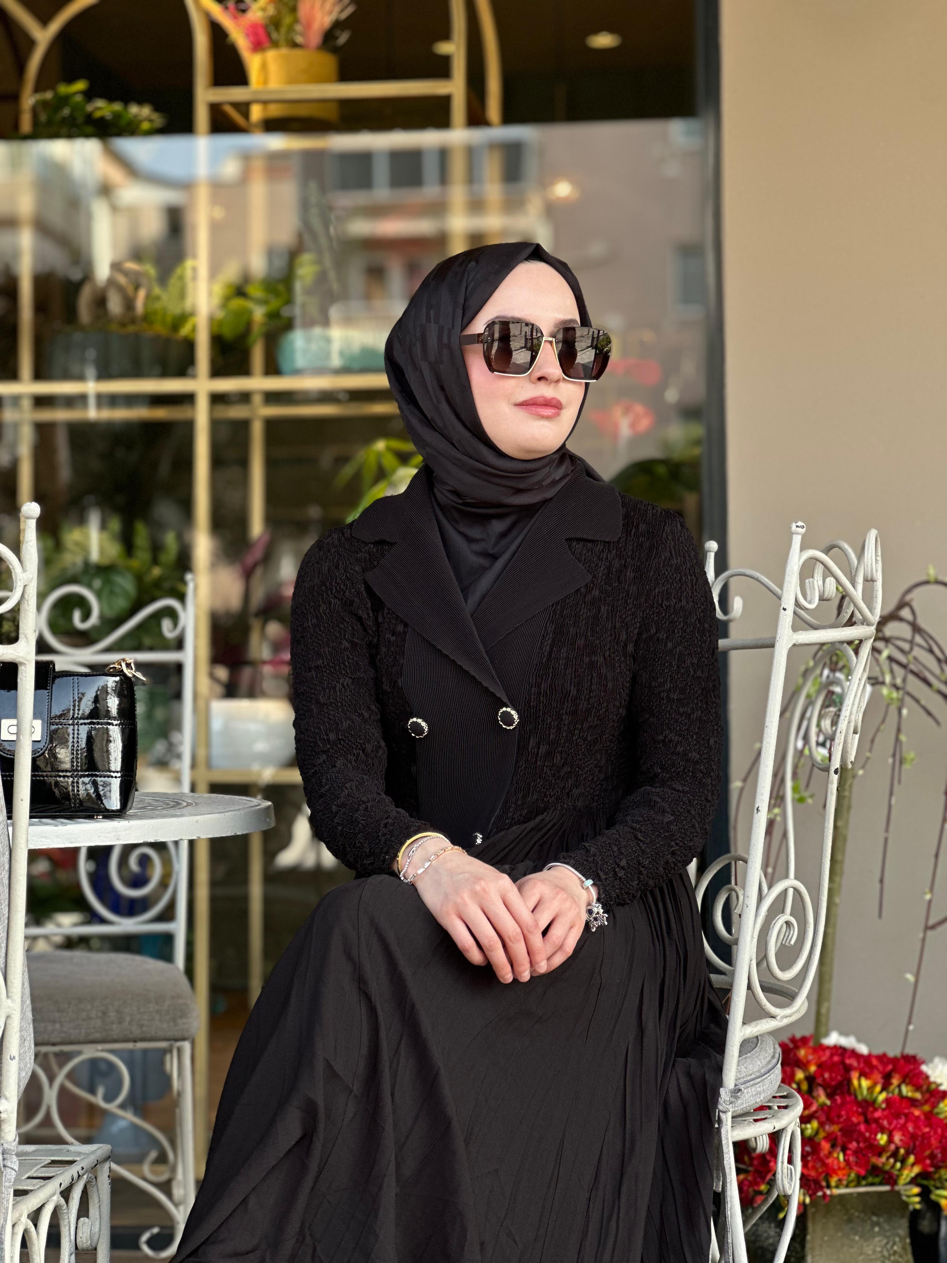 İthal M Düğmeli Elbise