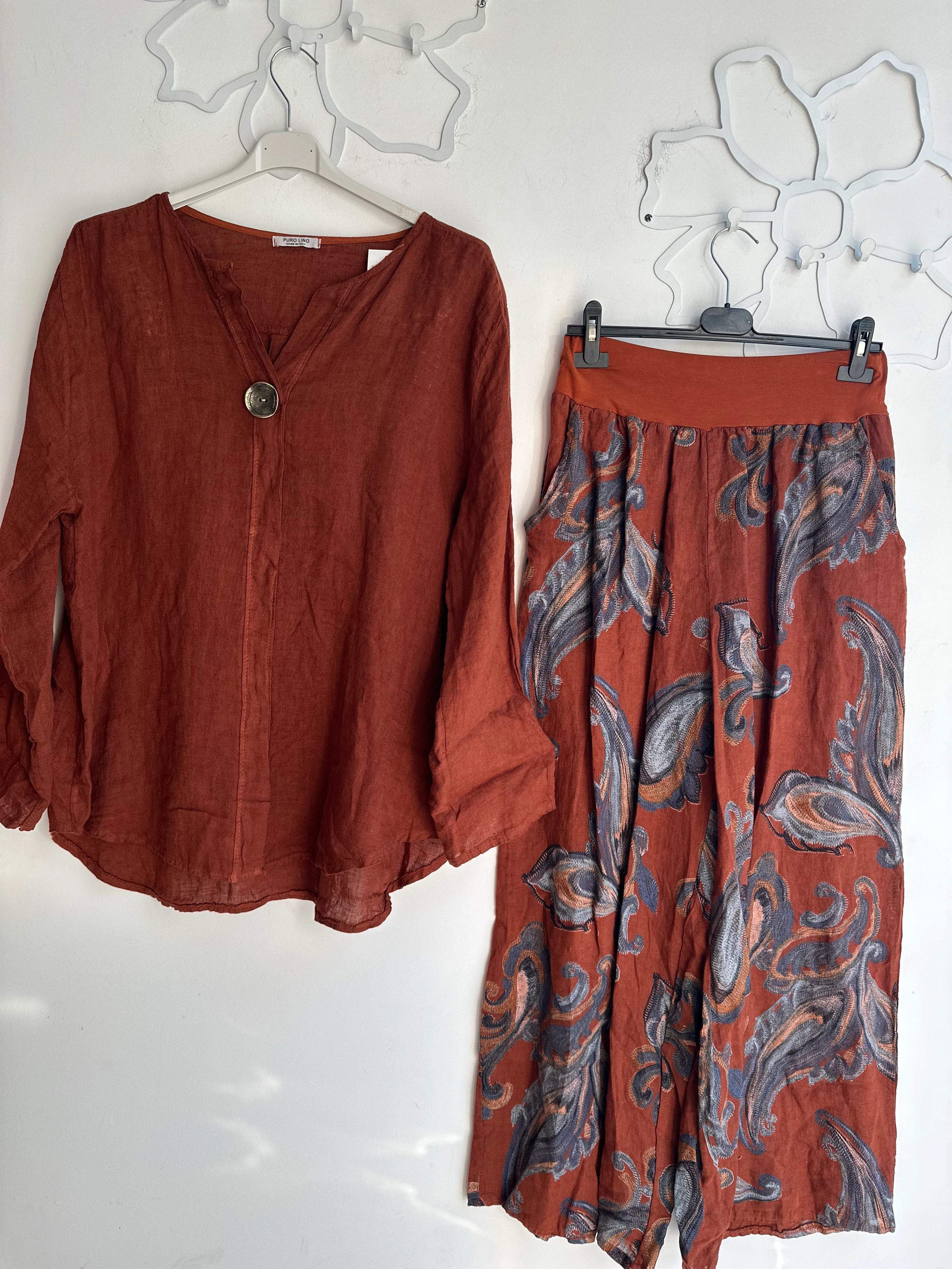 İthal C Şal Desenli Takım