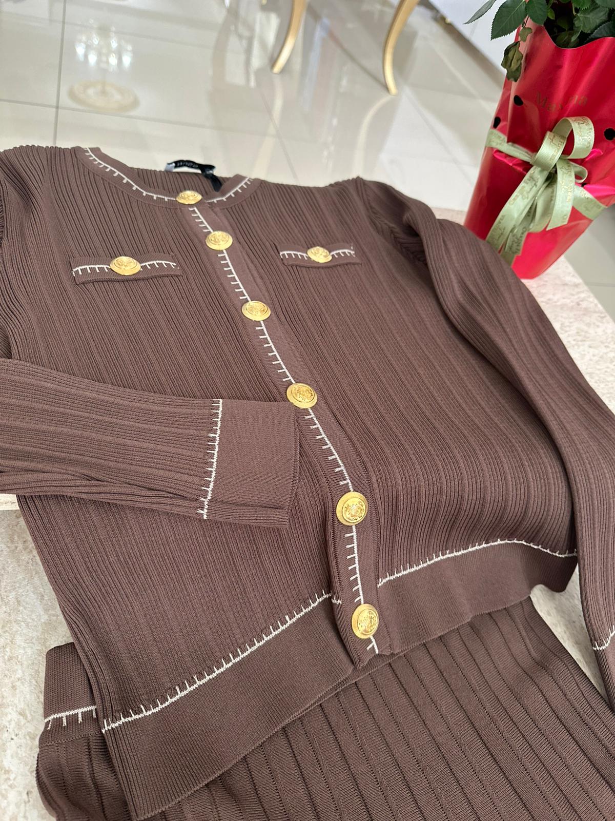 Nuss Merserize Takım - Kahverengi