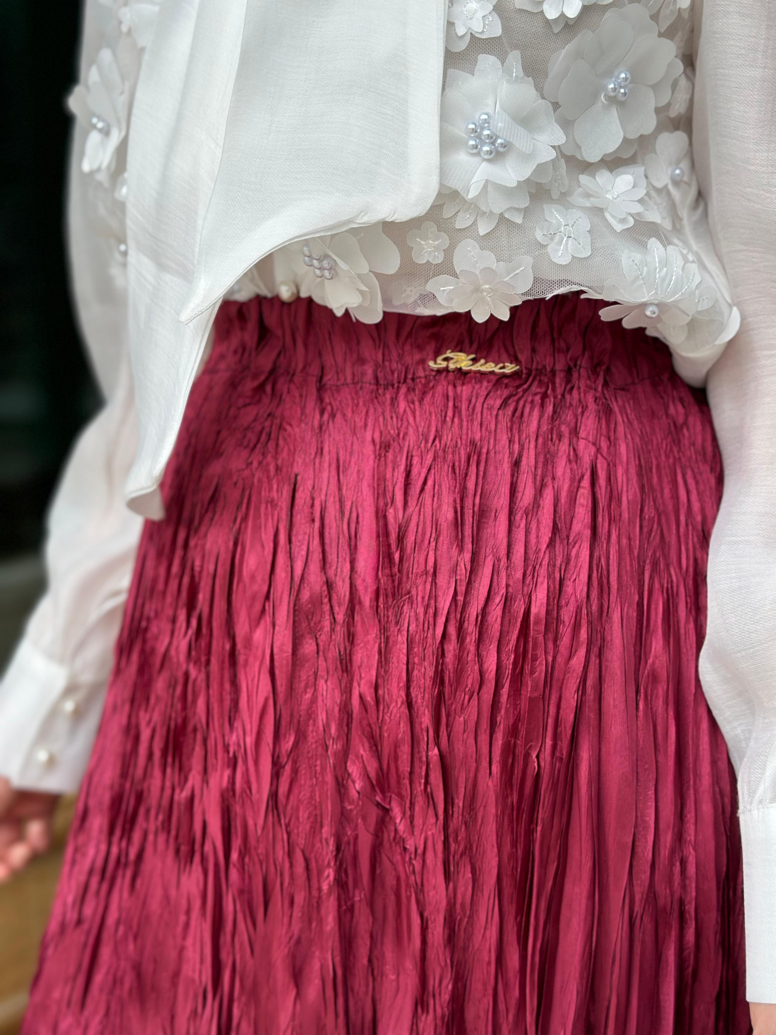 Ghisa 5310 İpek Kırıştırma Etek