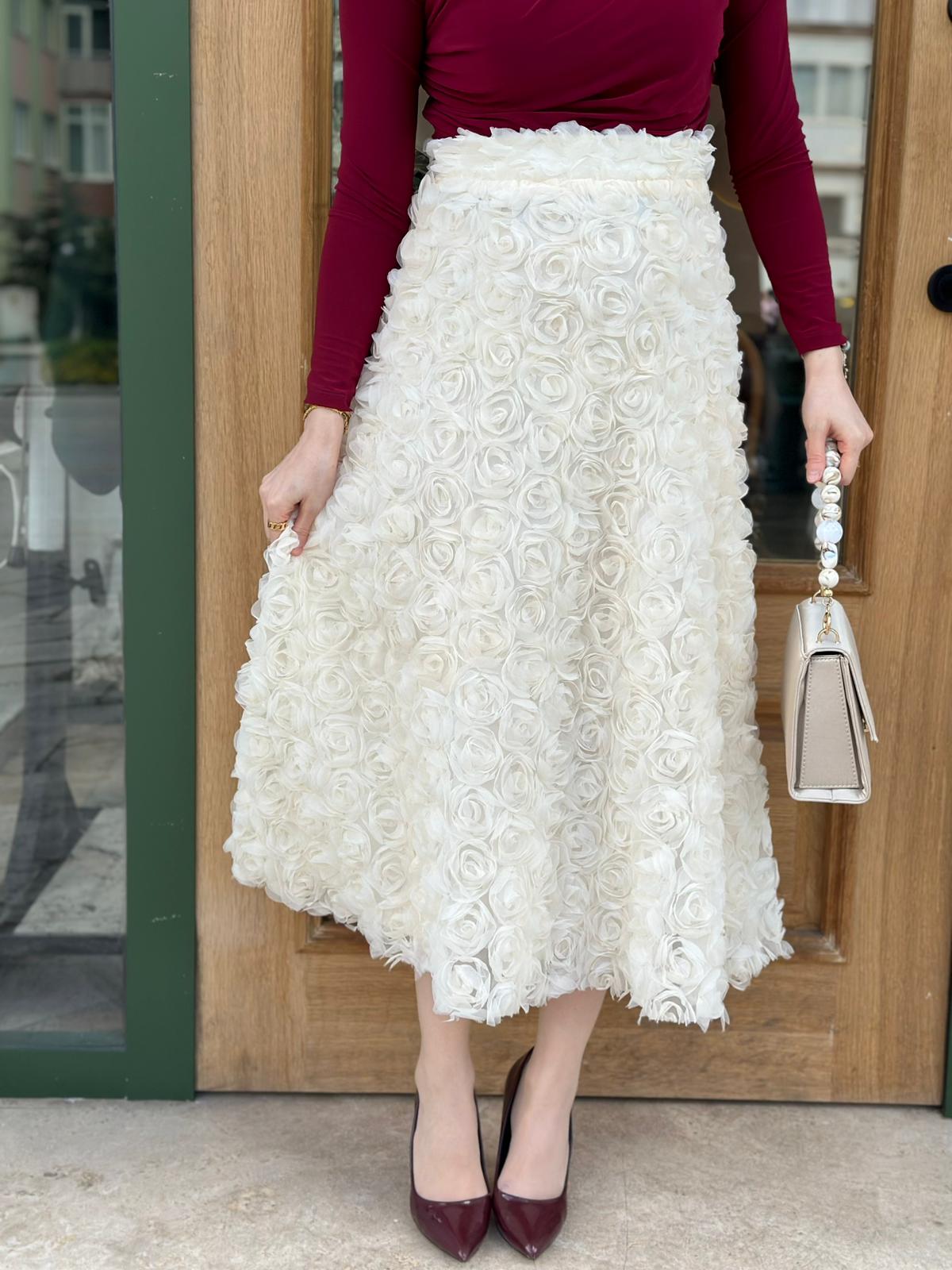 Puane 20628	Gül Etek  - krem