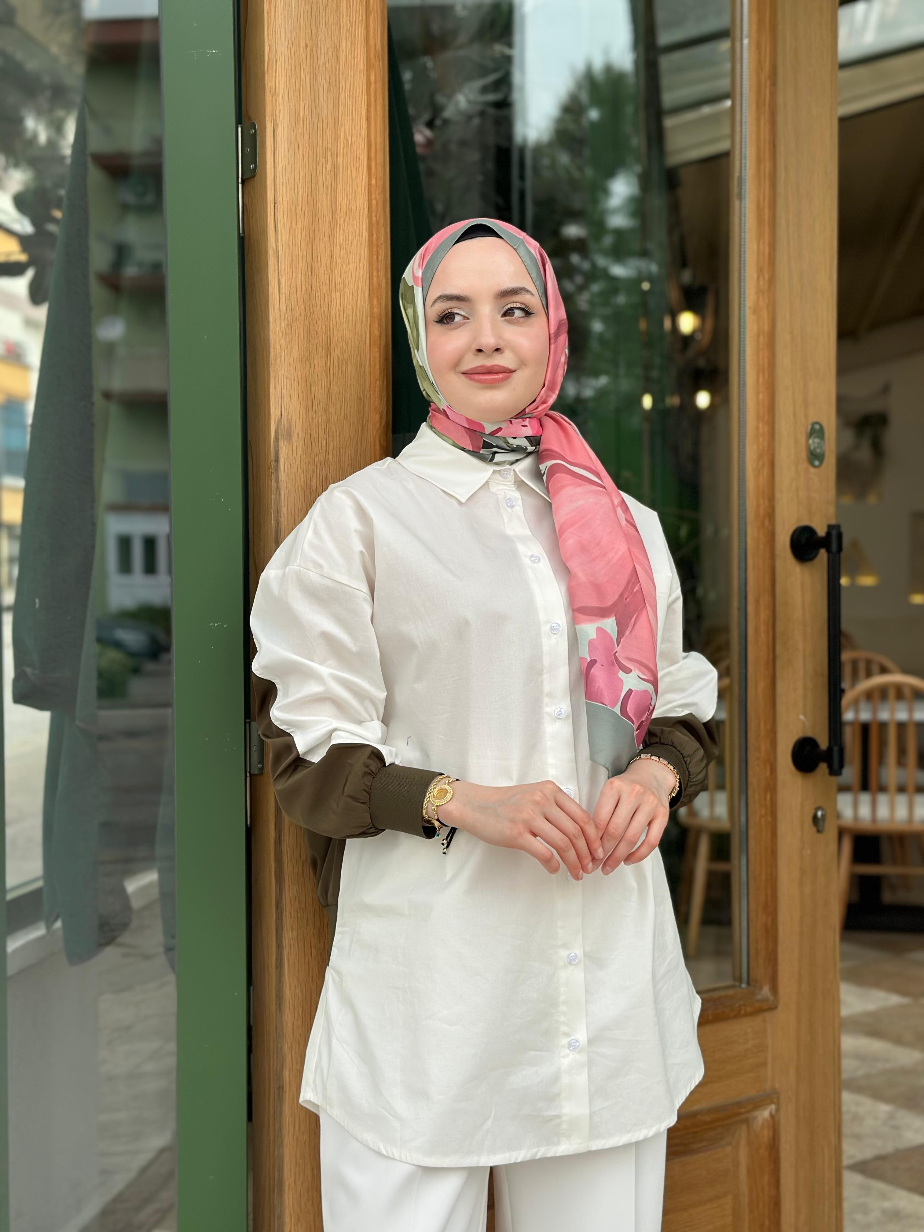 AHİ 6060 Arkası Renkli Tunik