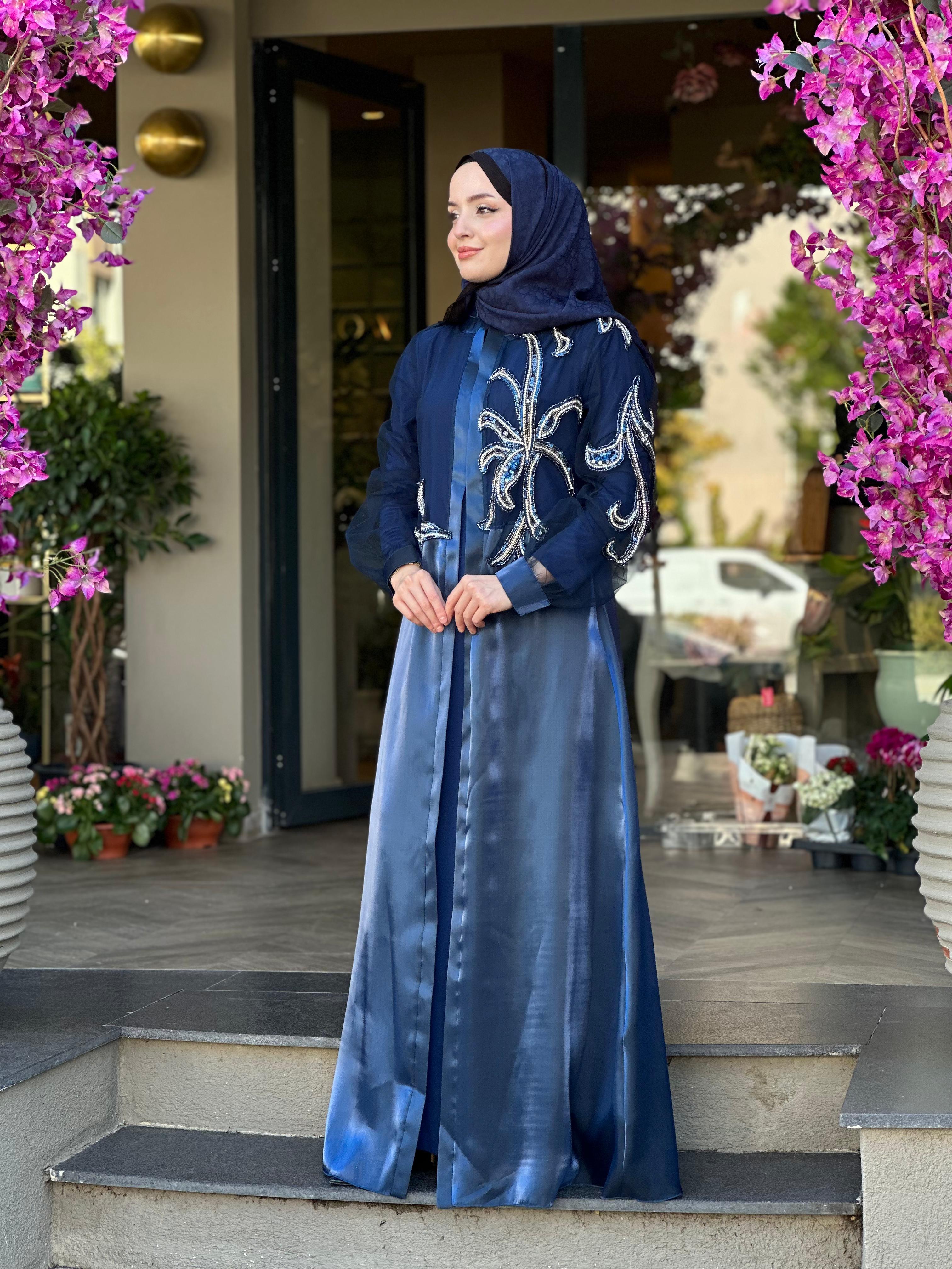Orhan 2603 Taşlı Abaya