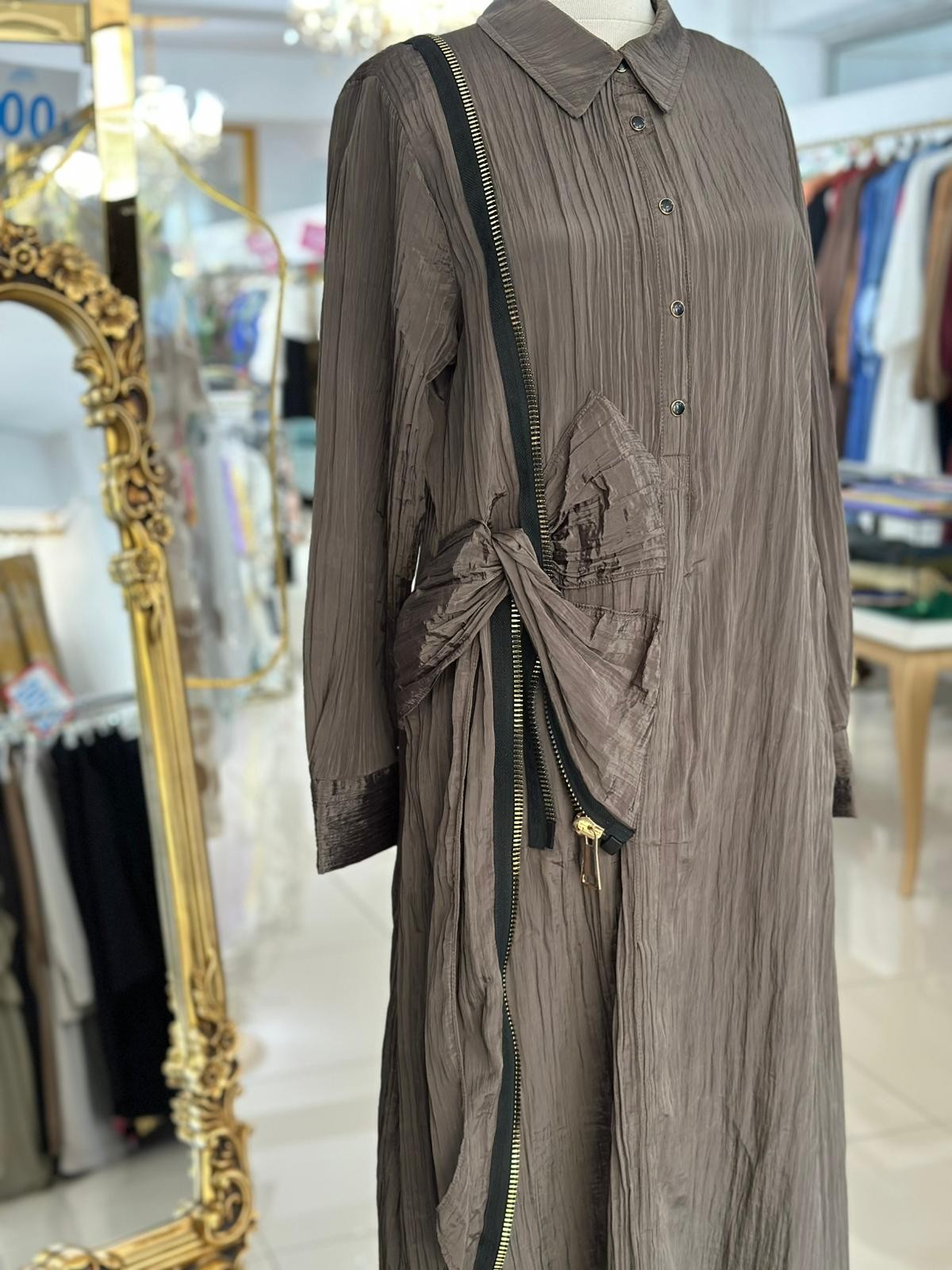 Lissmore 5660 Fermuar Detaylı Elbise