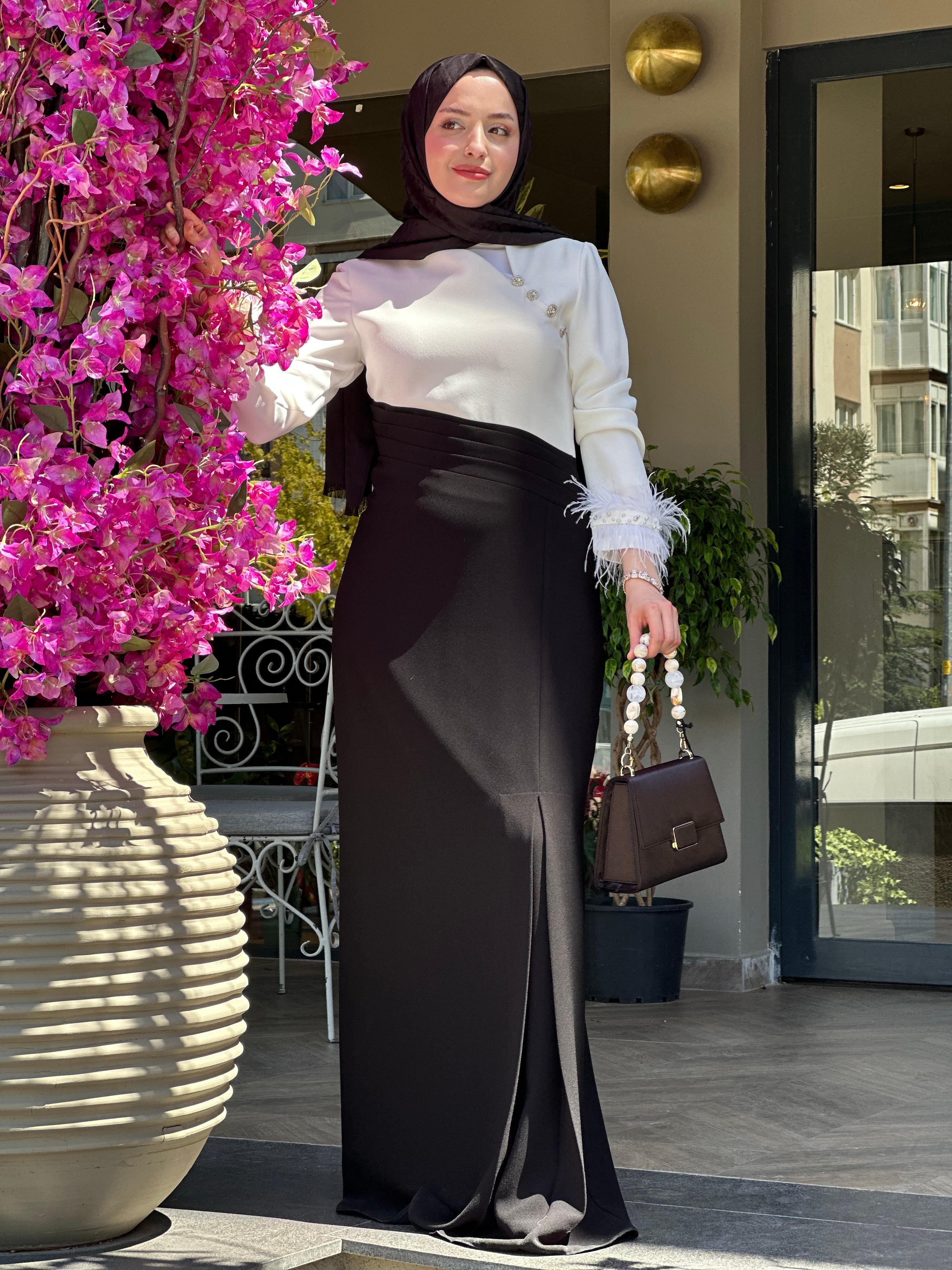 Kolları Tüylü Abiye
