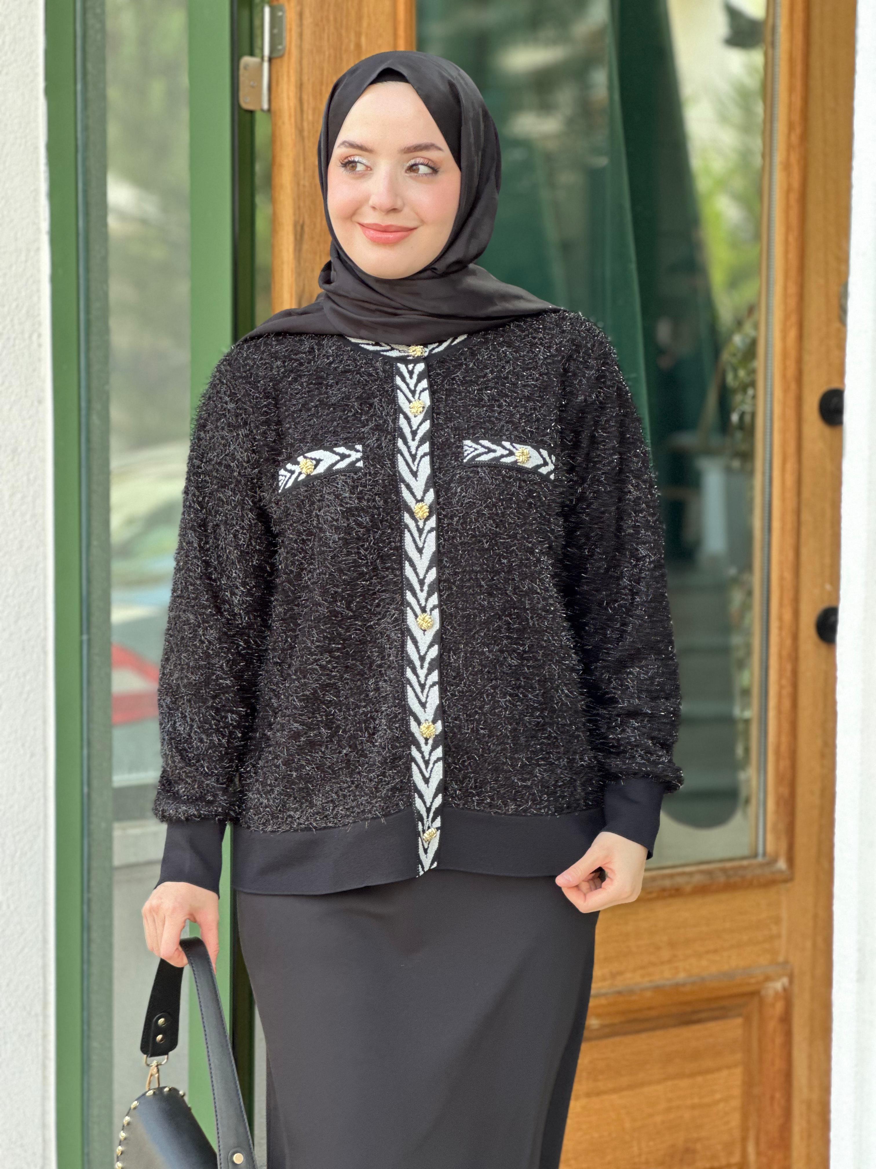 Ghisa 4182 Zebra Patlı Hırka
