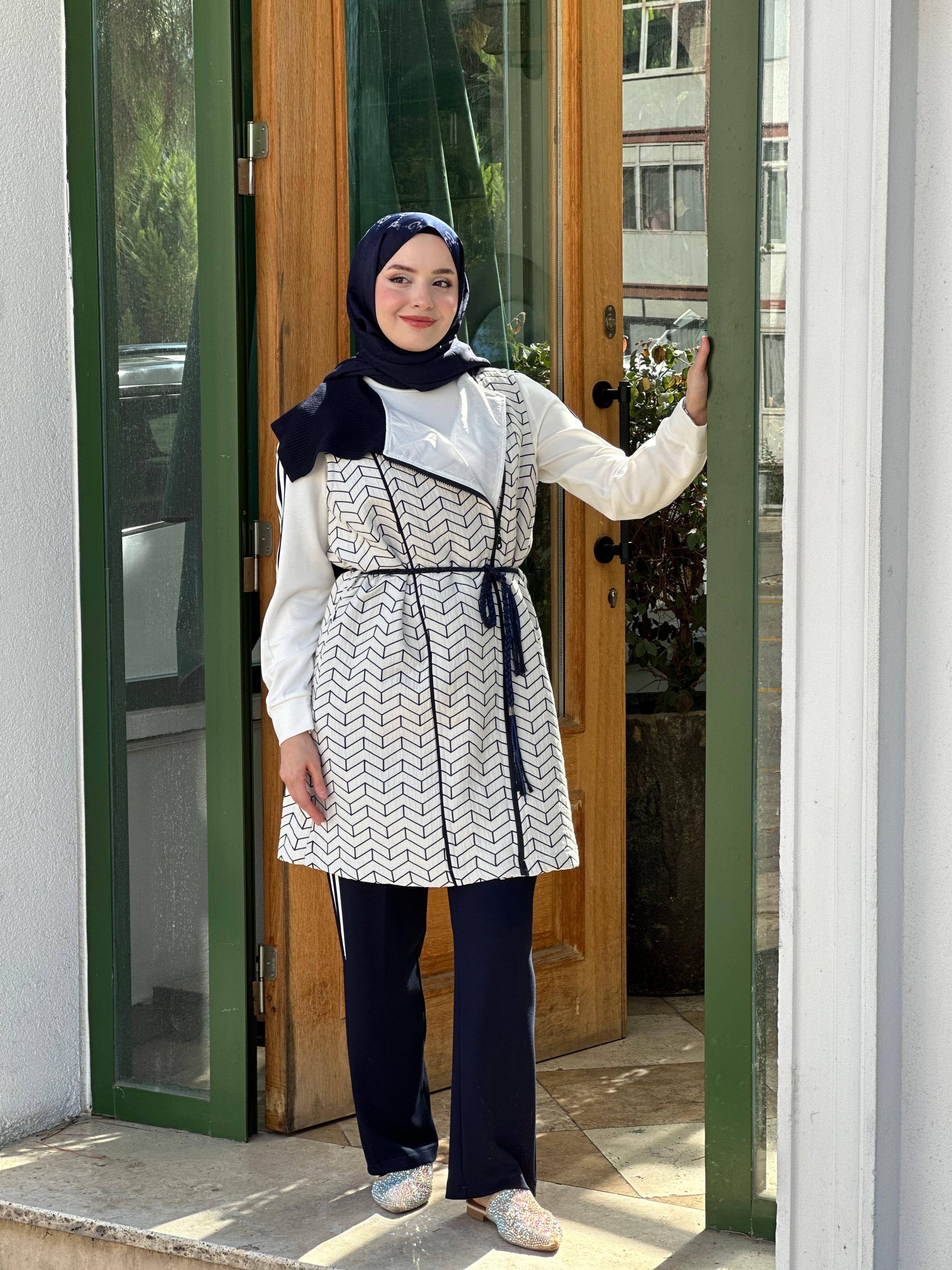 Pureva 2668 Çizgili üçlü Takım