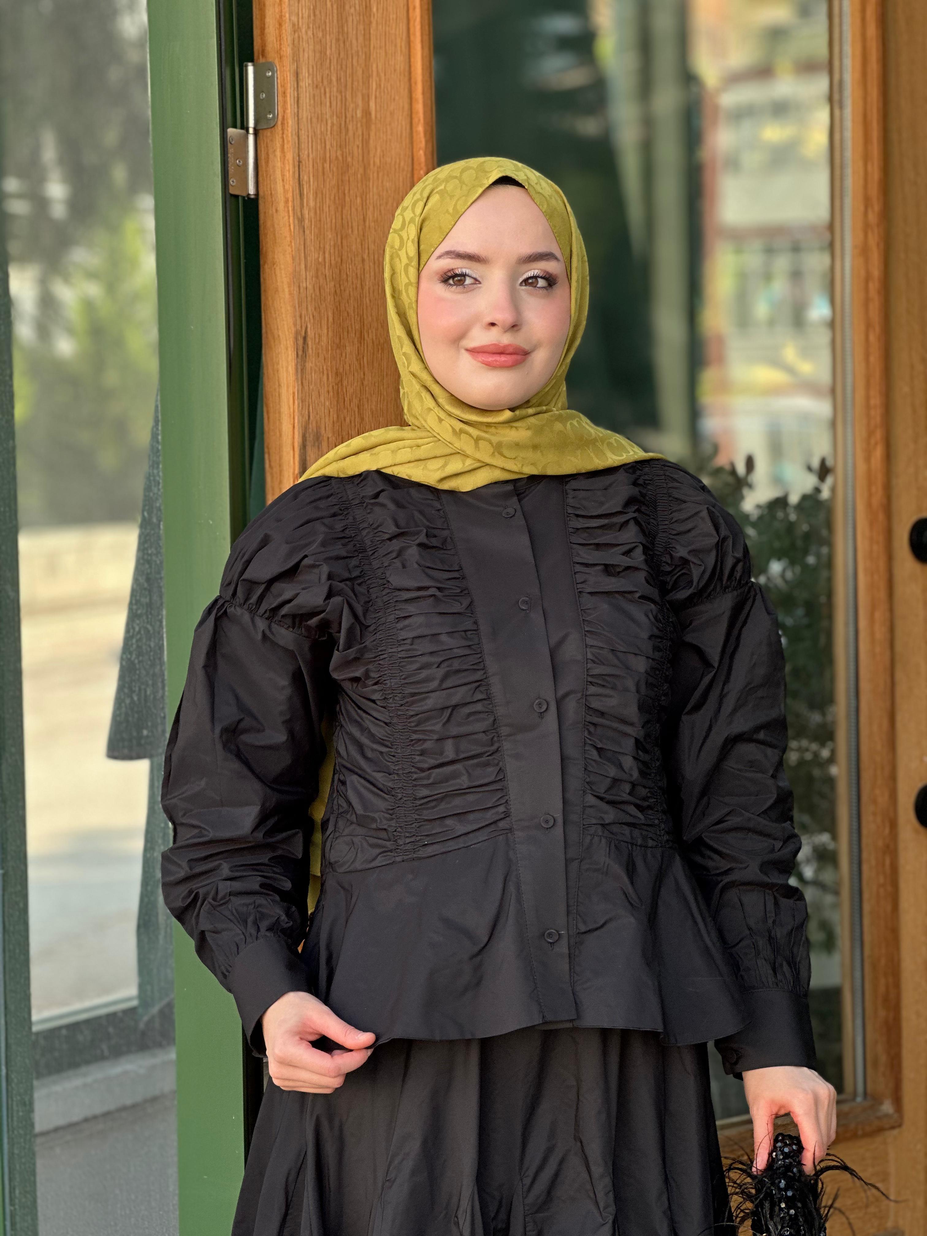 Kahma 14216 Büzgülü Etekli Takım