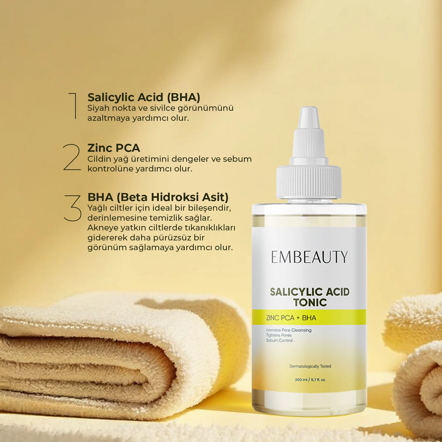 Sivilce Ve Siyah Nokta Karşıtı Arındırıcı Salisilik Asit Tonik 200 ml