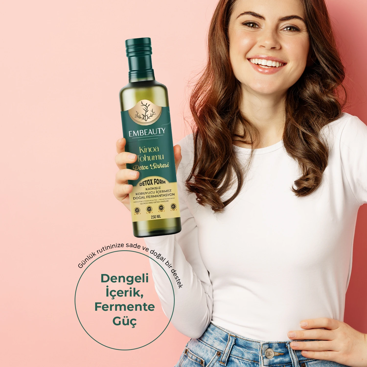 Kinoa Tohumu Detox Sirkesi 250ml