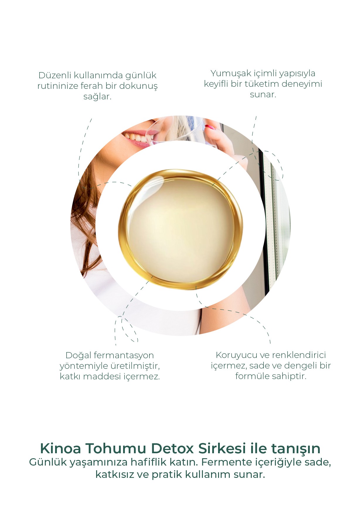 Kinoa Tohumu Detox Sirkesi 250ml