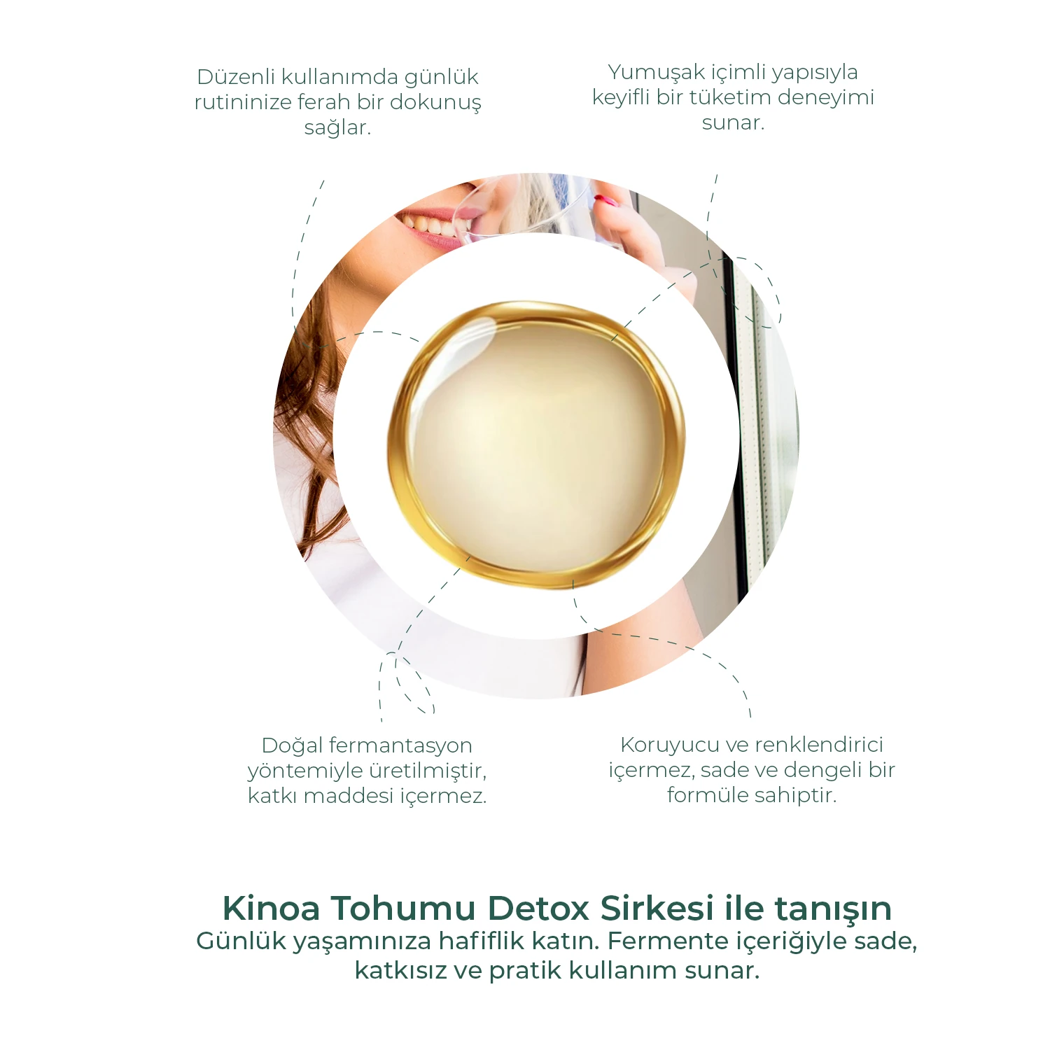 Kinoa Tohumu Detox Sirkesi 250ml