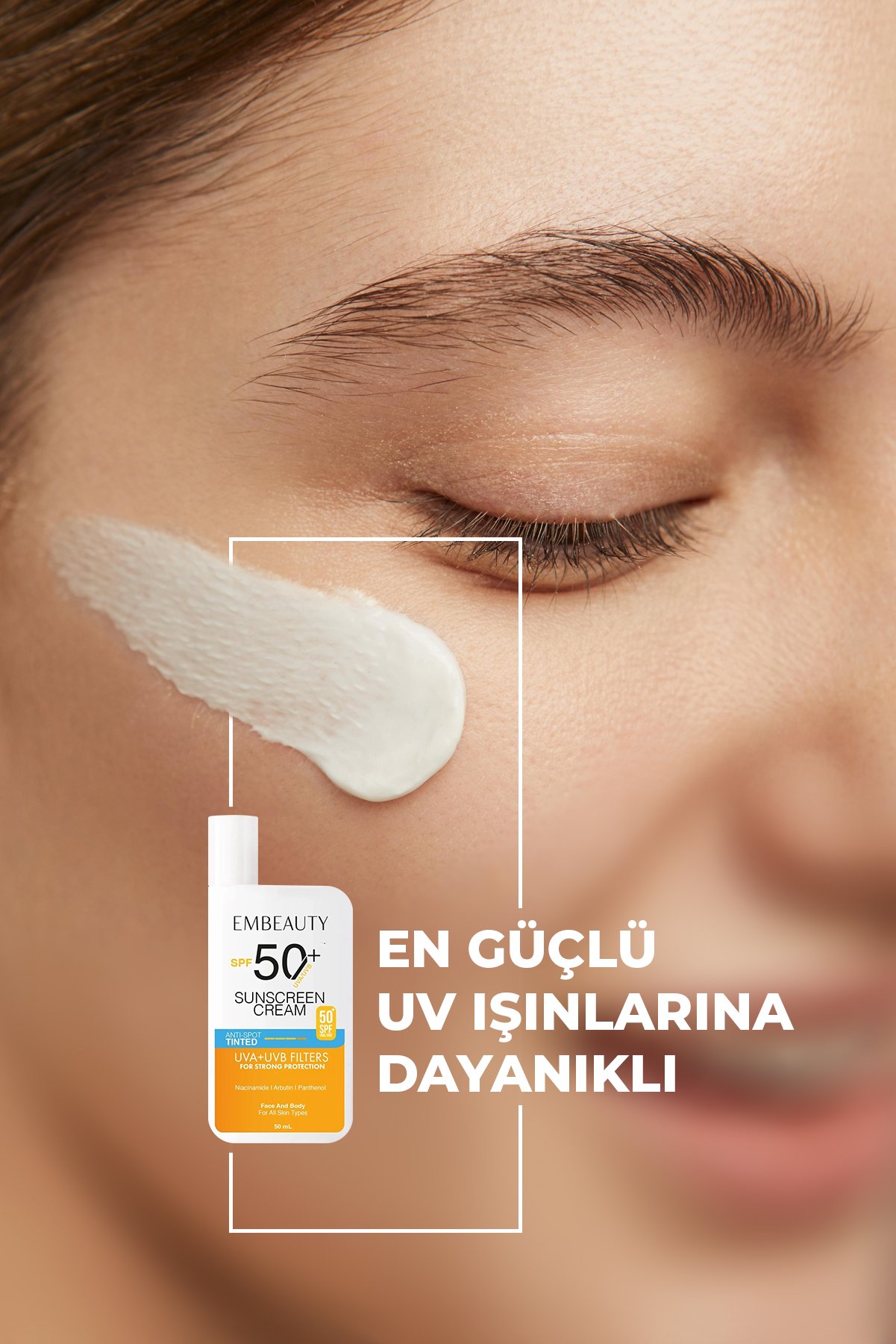 Ton Eşitleyici Yüksek Koruma Etkili Spf50 Aydınlatıcı Pembe Yüz Güneş Kremi 50 ml