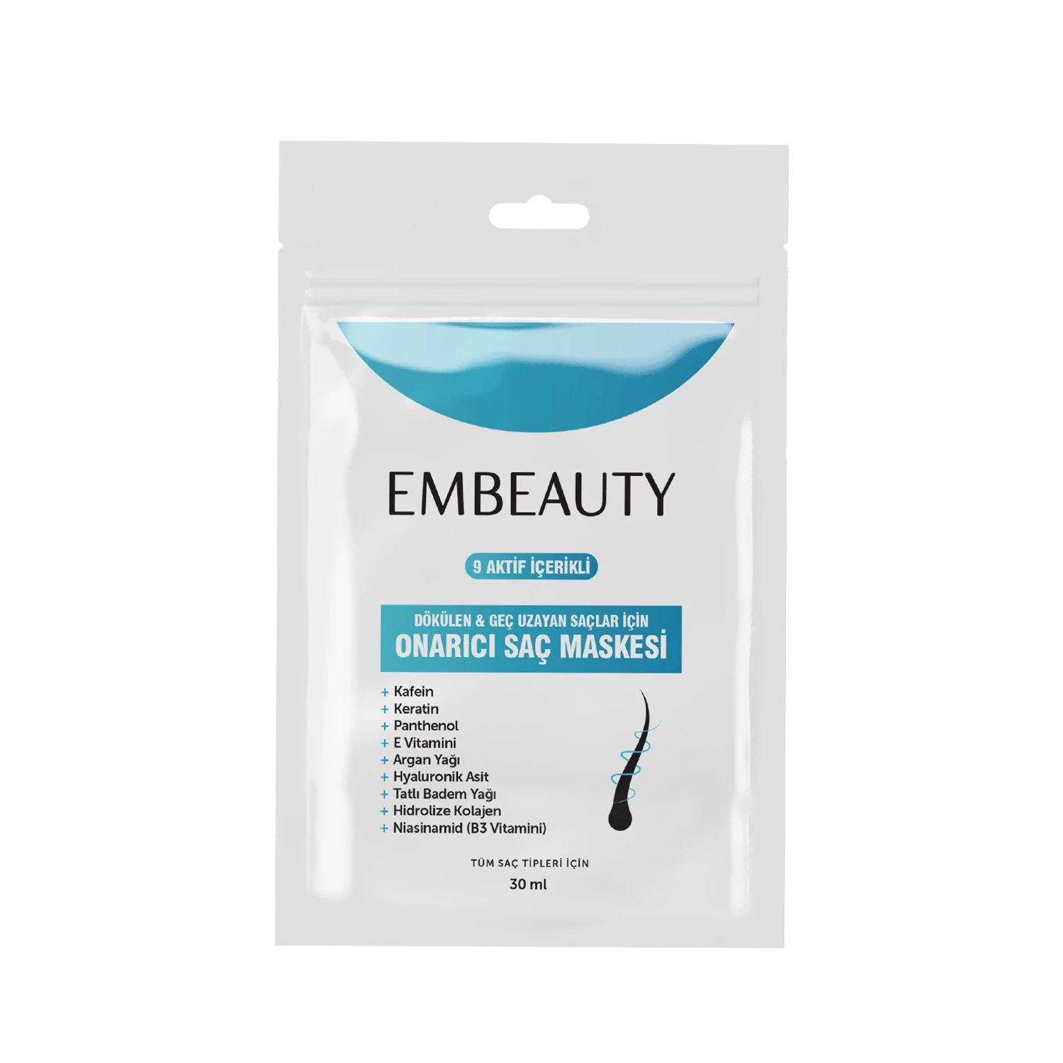 9 Aktifli Aşırı Yıpranmış Ve Dökülen Saçlar Için Hızlı Saç Uzatan Besleyici Onarıcı Saç Maskesi