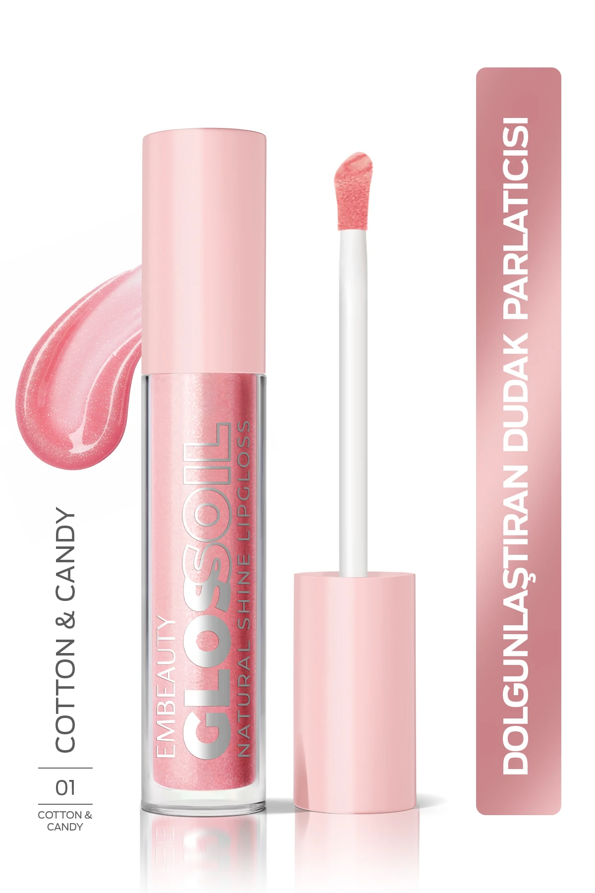 Glossoil - Nemlendirici, Dolgunlaştırıcı Dudak Parlatıcısı - Sugar Cloud No:1 Glossoil - Nemlendirici, Dolgunlaştırıcı Dudak Parlatıcısı