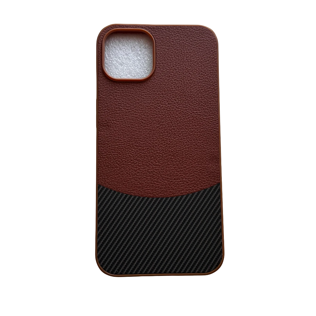 Kahverengi Deri Karbon Kılıf