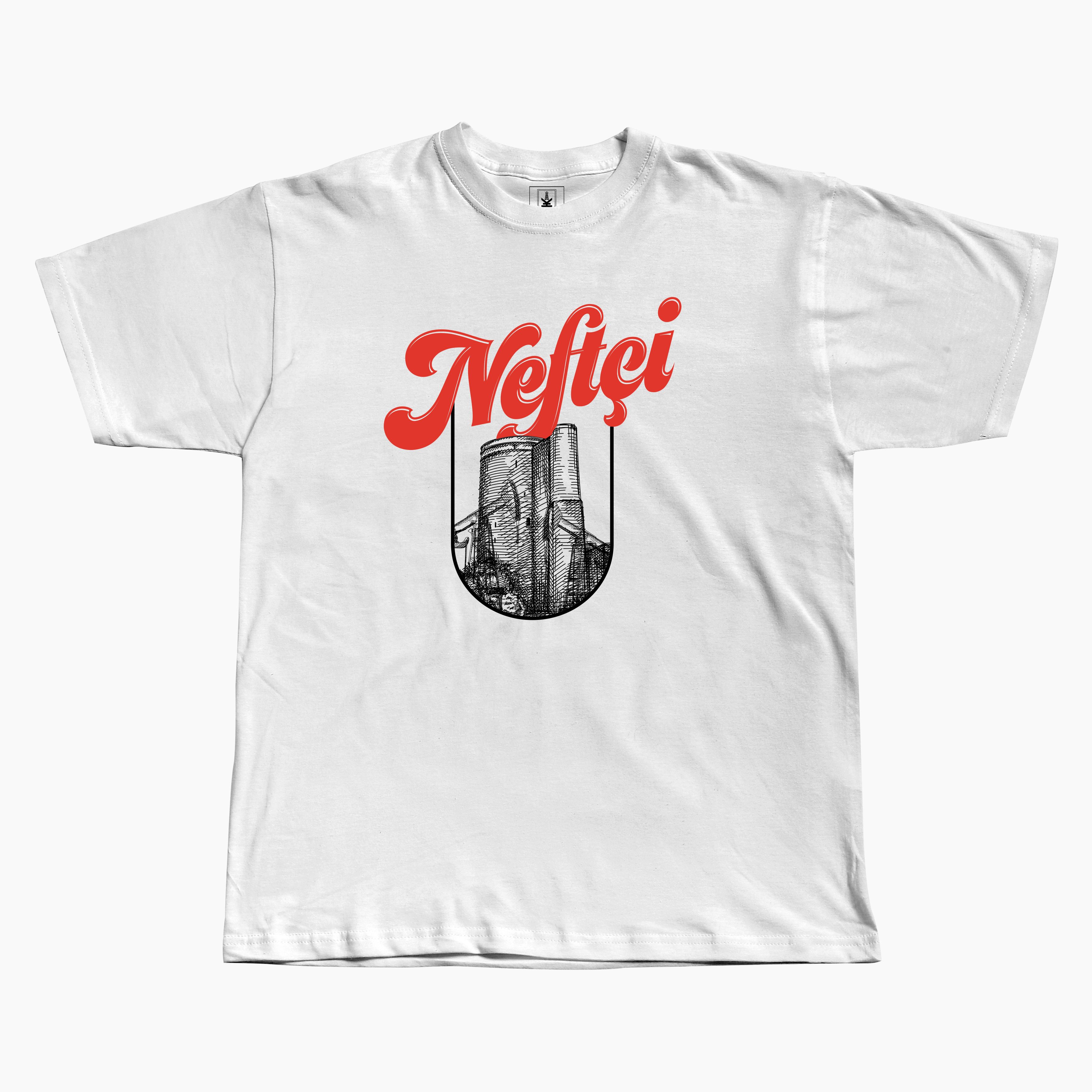 Neftçi Bakı Ağ T-shirt