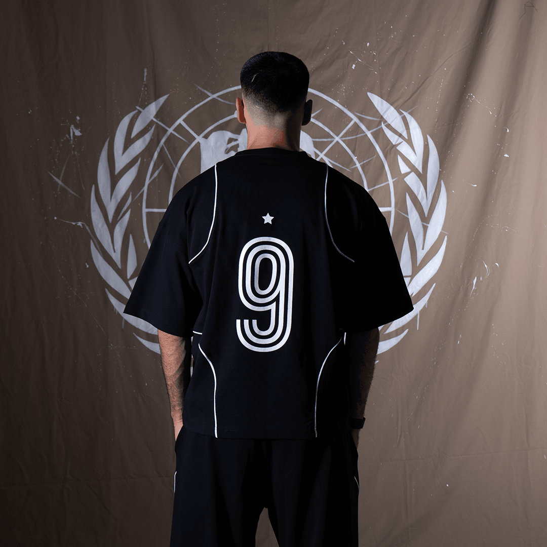 “1937” – Xəttli Qara T-shirt