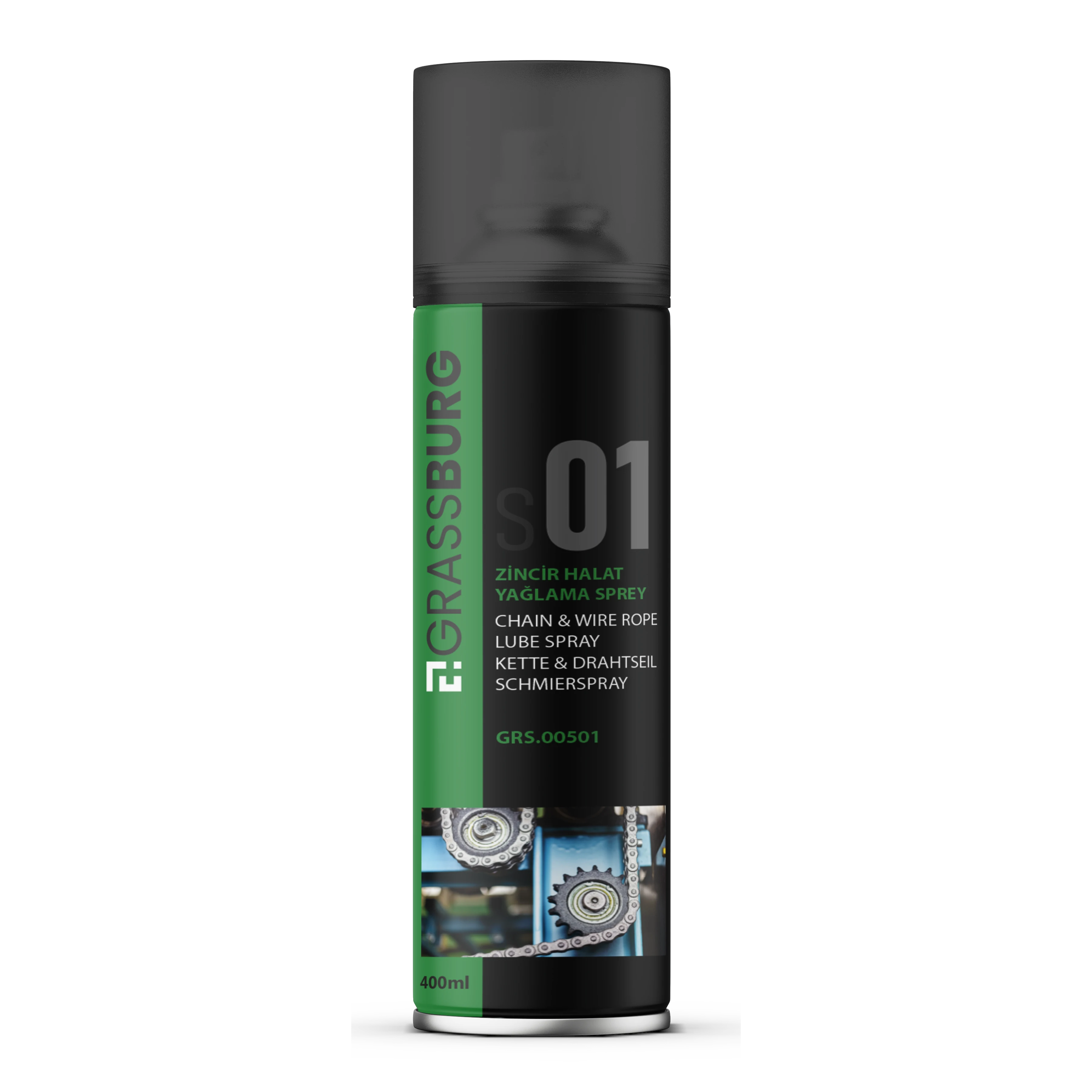 Grassburg Zincir ve Halat Yağlama Spreyi 400 ml