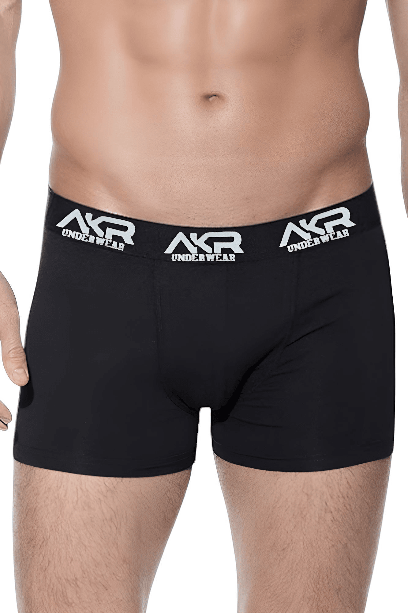 Erkek Pamuklu Dört Mevsim Likralı Siyah 5'li Boxer