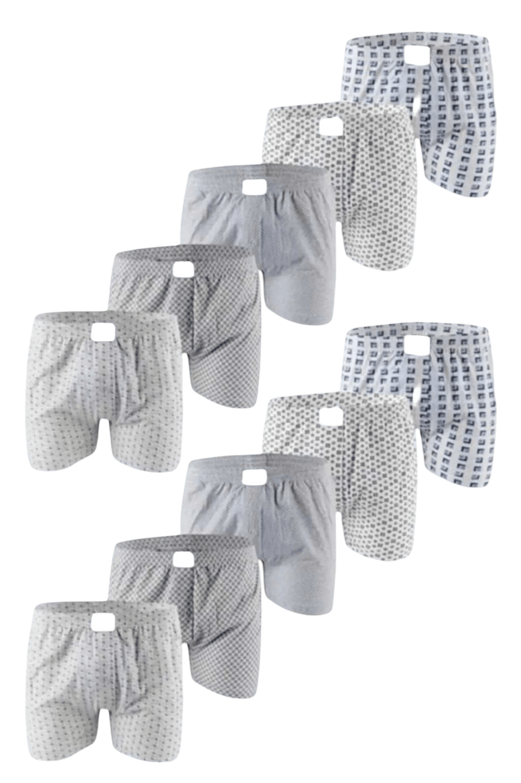 Erkek Pamuklu Dört Mevsim 10'lu Emprime Boxer