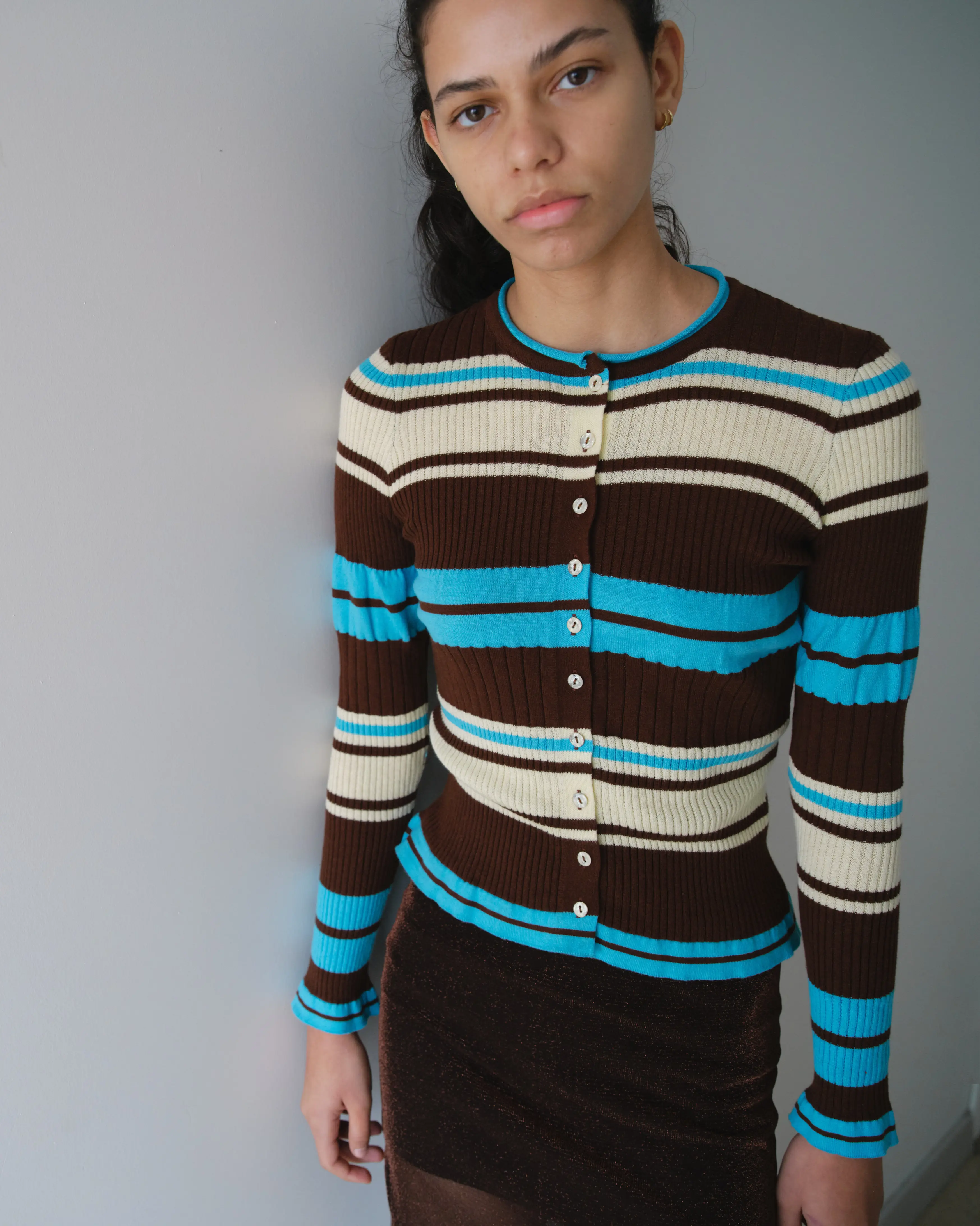 Retro Stripe Hırka