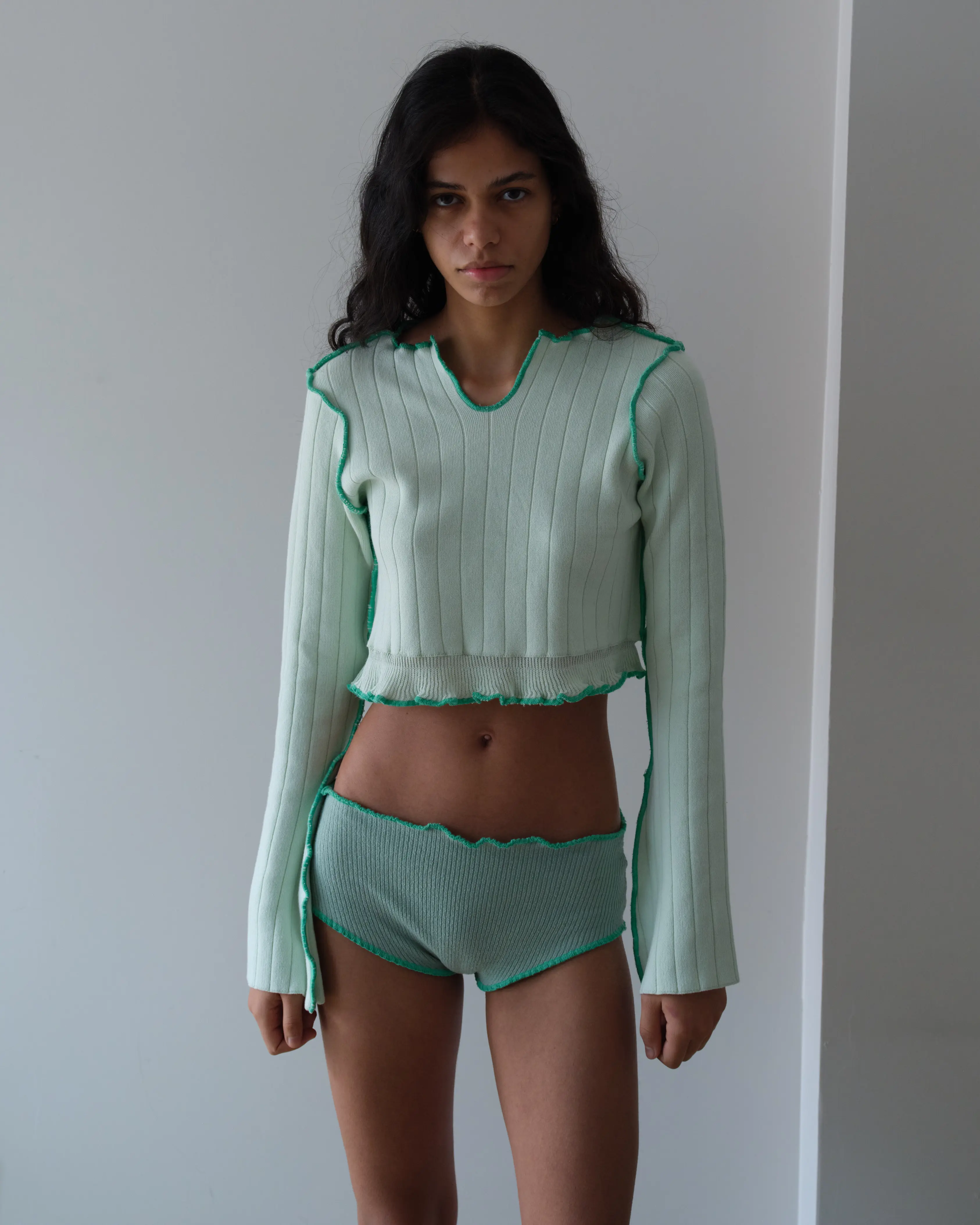 Mintwave Crop Kazak